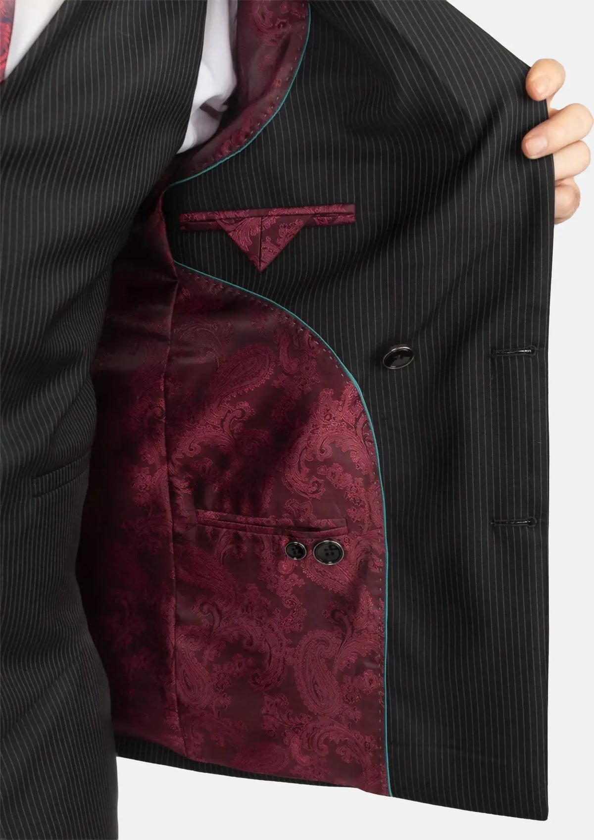 Waverly Black Pinstripe Suit470