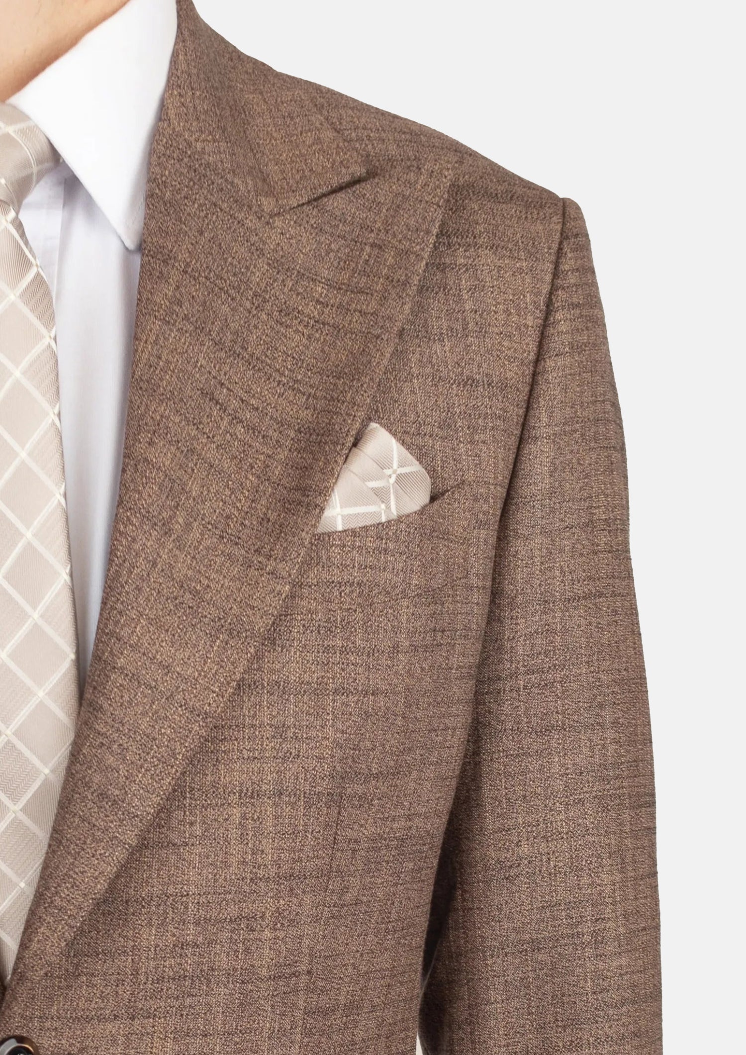 Tawny Brown Hopsack Suit868