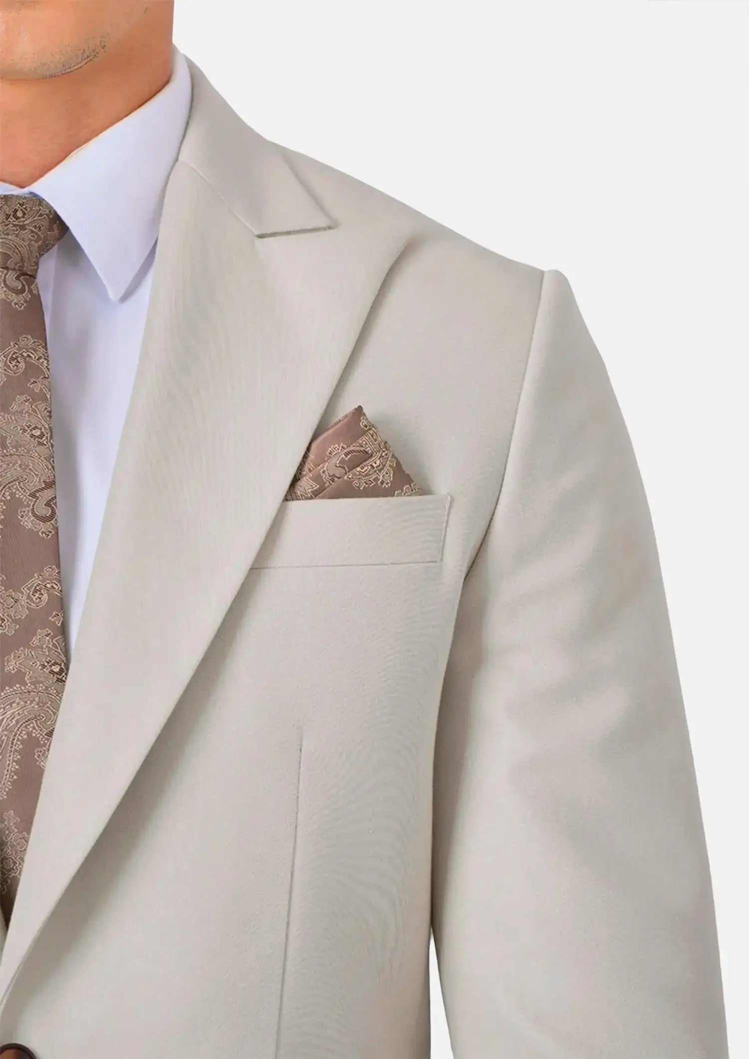 Hudson Ivory Cotton Suit404