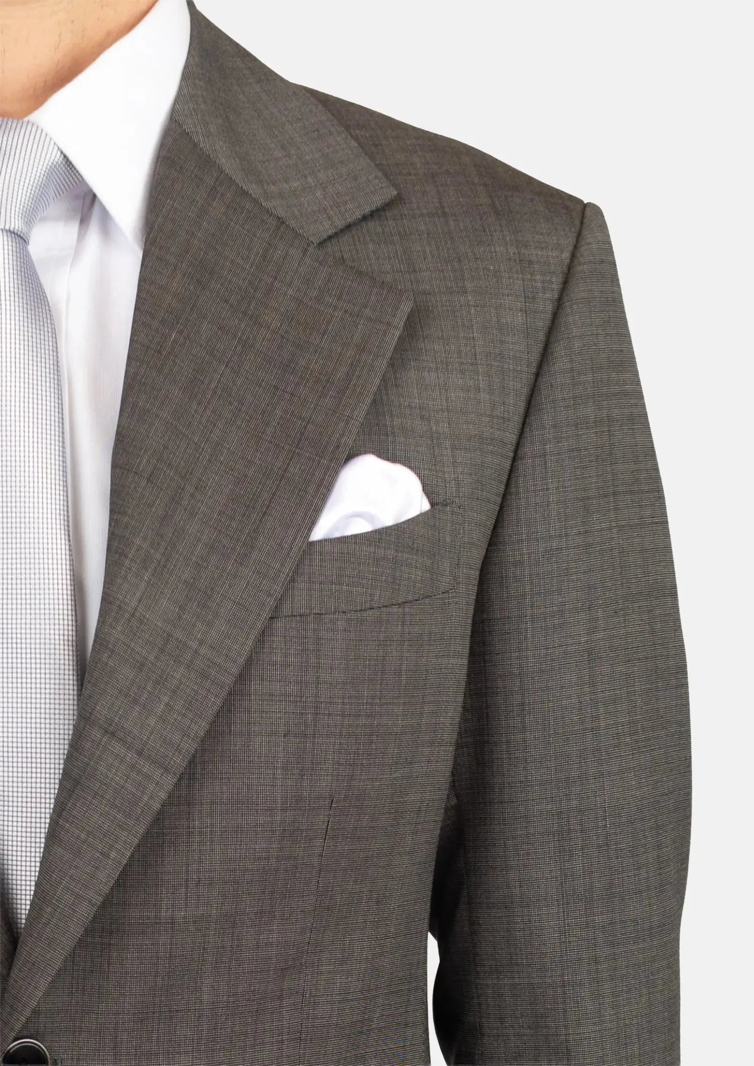 Ellis Carbon Grey Pindot Suit275