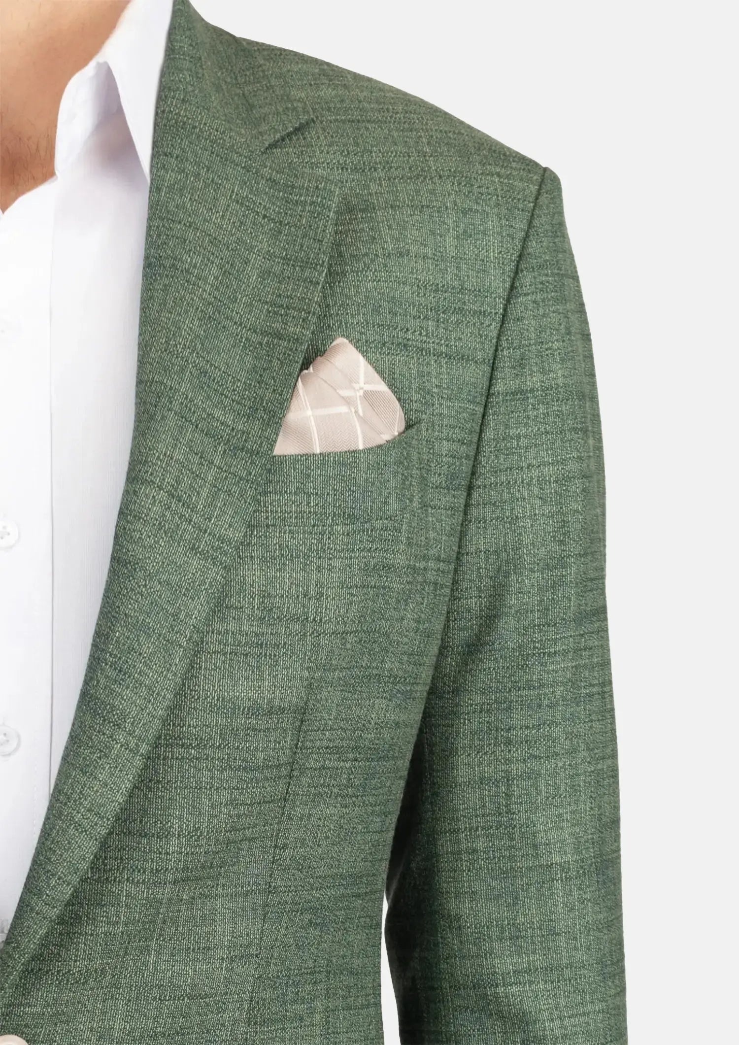 Aspen Green Hopsack Suit423