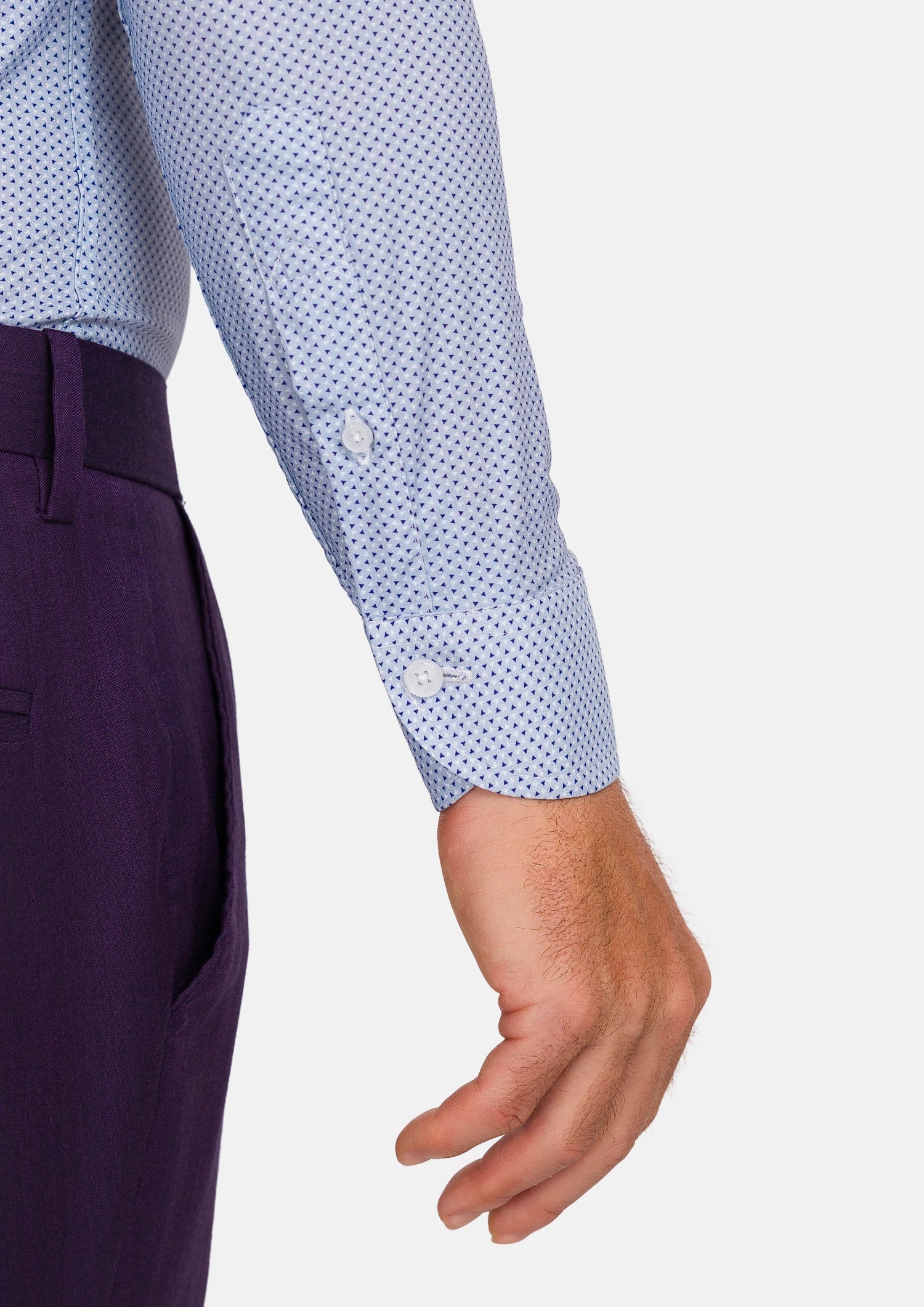 Cool Blue Geometric Shirt