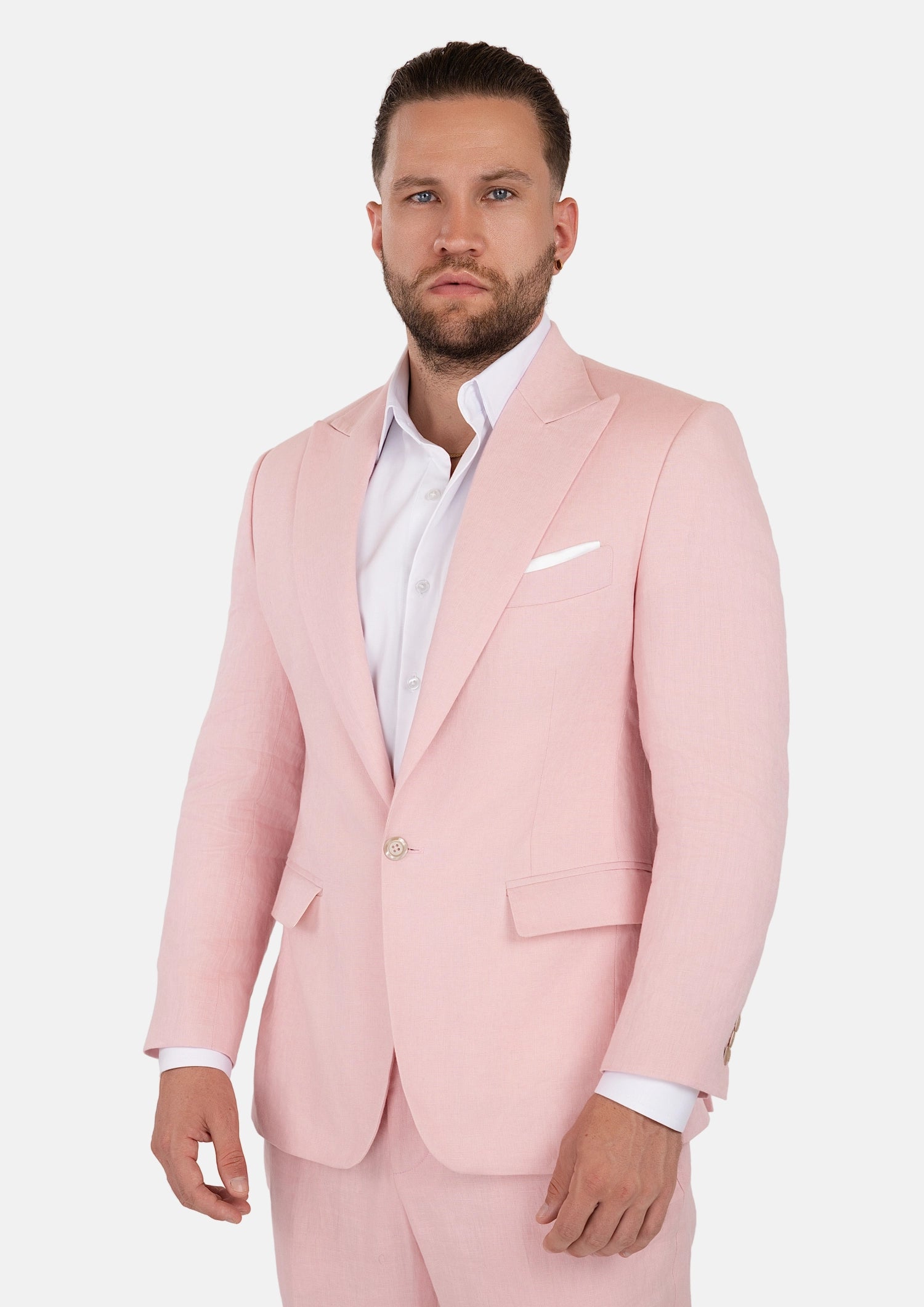 Liberty Amaranth Pink Linen Suit