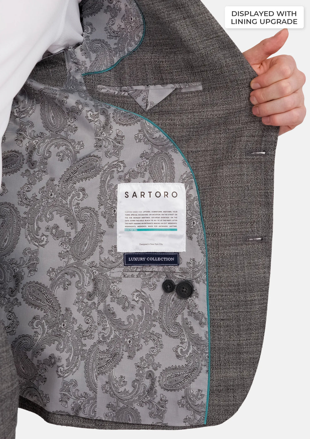Nickel Grey Bamboo Ellis Suit
