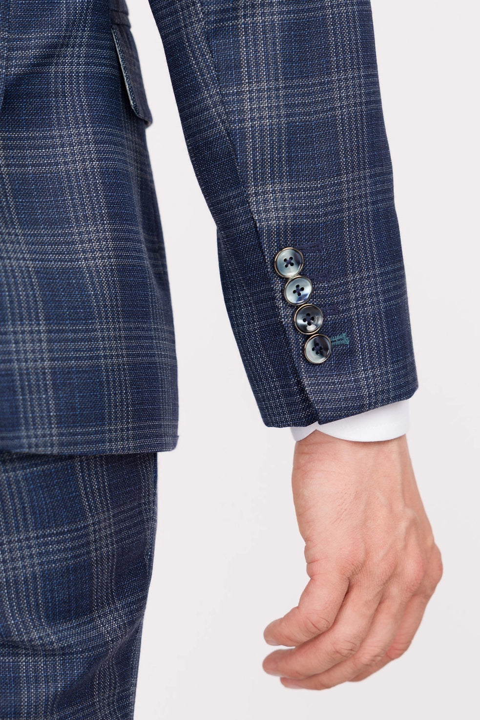 Admiral Navy Checked Waverly Suit