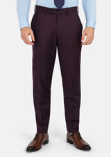 Obsidian Purple Italian Wool Pants