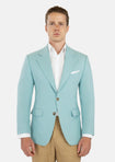 Ellis Light Teal Linen Blend Jacket
