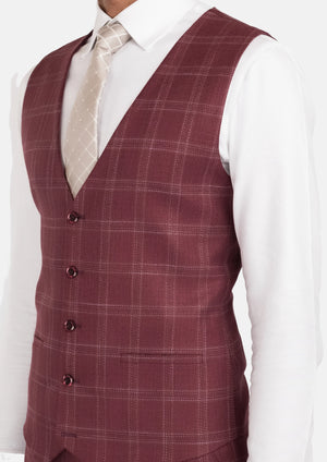 Claret Red Vest