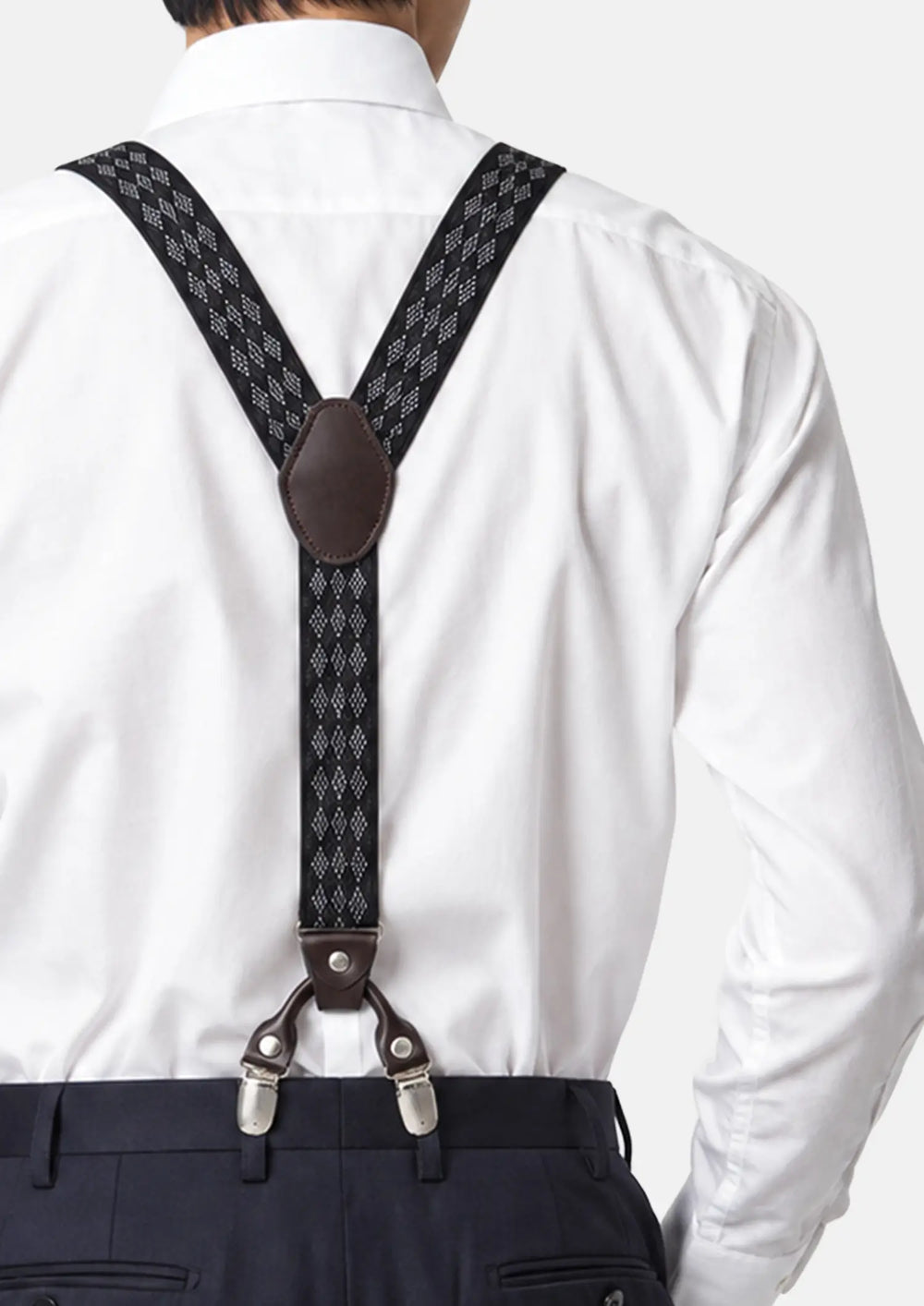 Black Mosaic Suspenders86