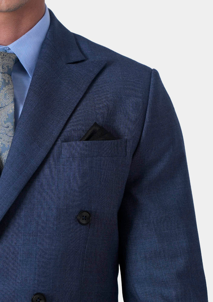 Waverly Midnight Blue Prince of Wales Suit - SARTORO72