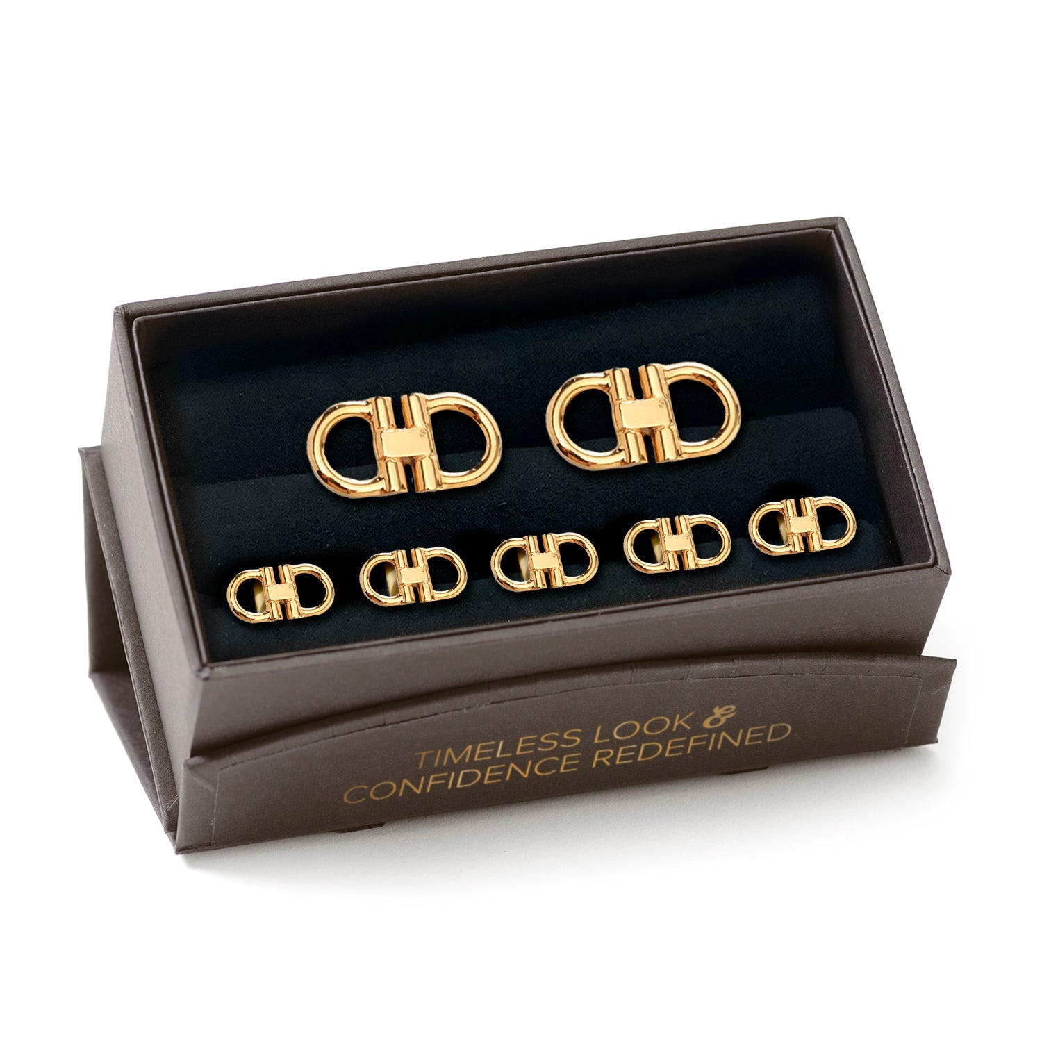 Horse Bit Gold Stainless Steel 5-Stud Set — view 7131