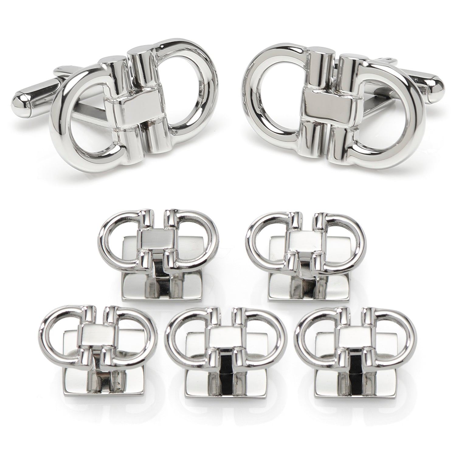 Horse Bit Stainless Steel 5-Stud Set413
