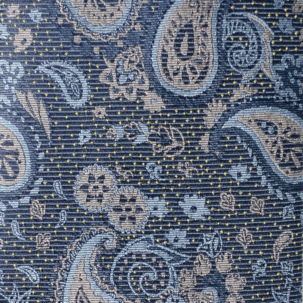 Blue &amp; Gray Paisley Men's Tie246