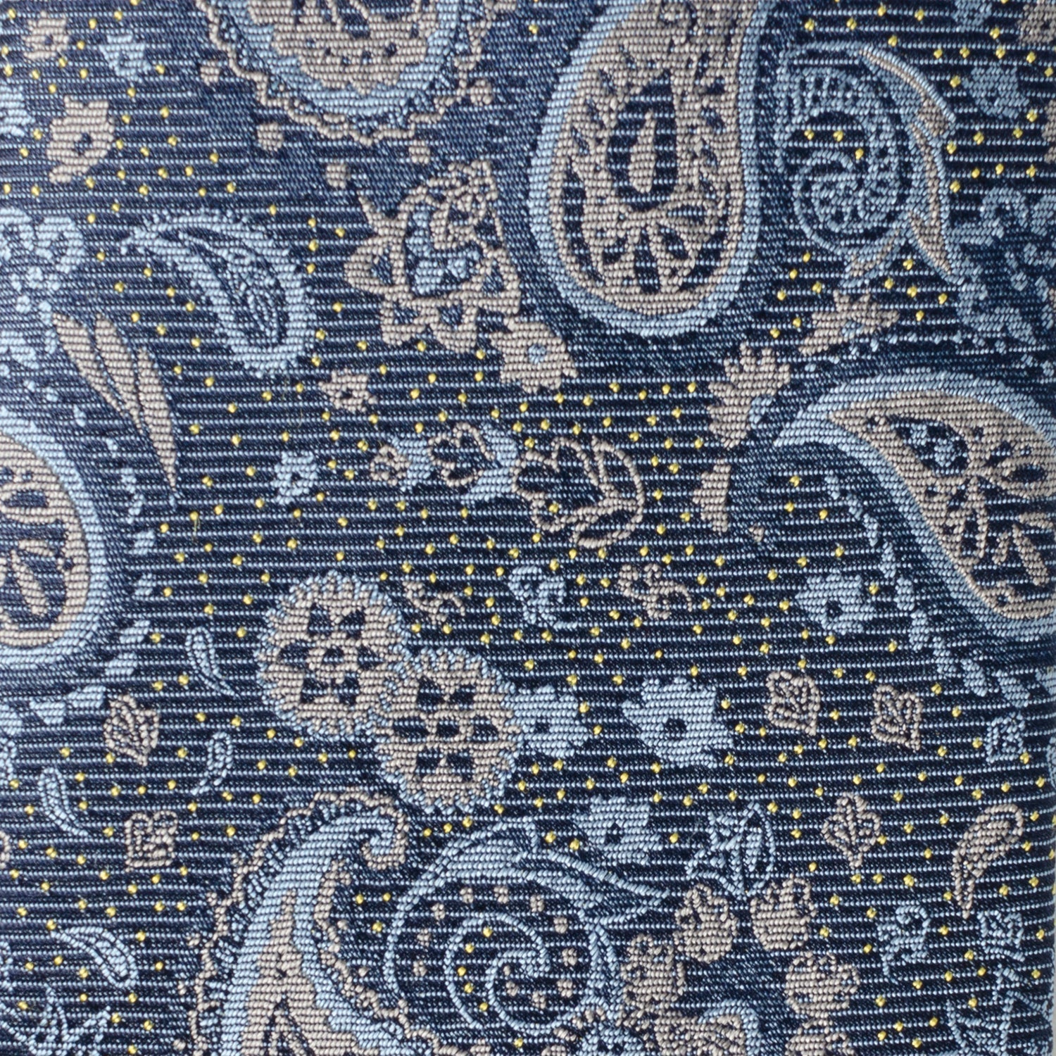 Blue & Gray Paisley Men's Tie756