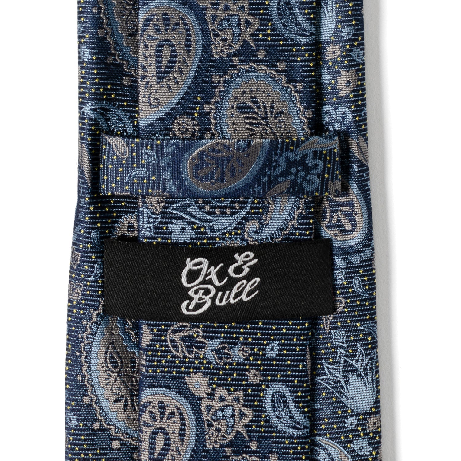 Blue & Gray Paisley Men's Tie834
