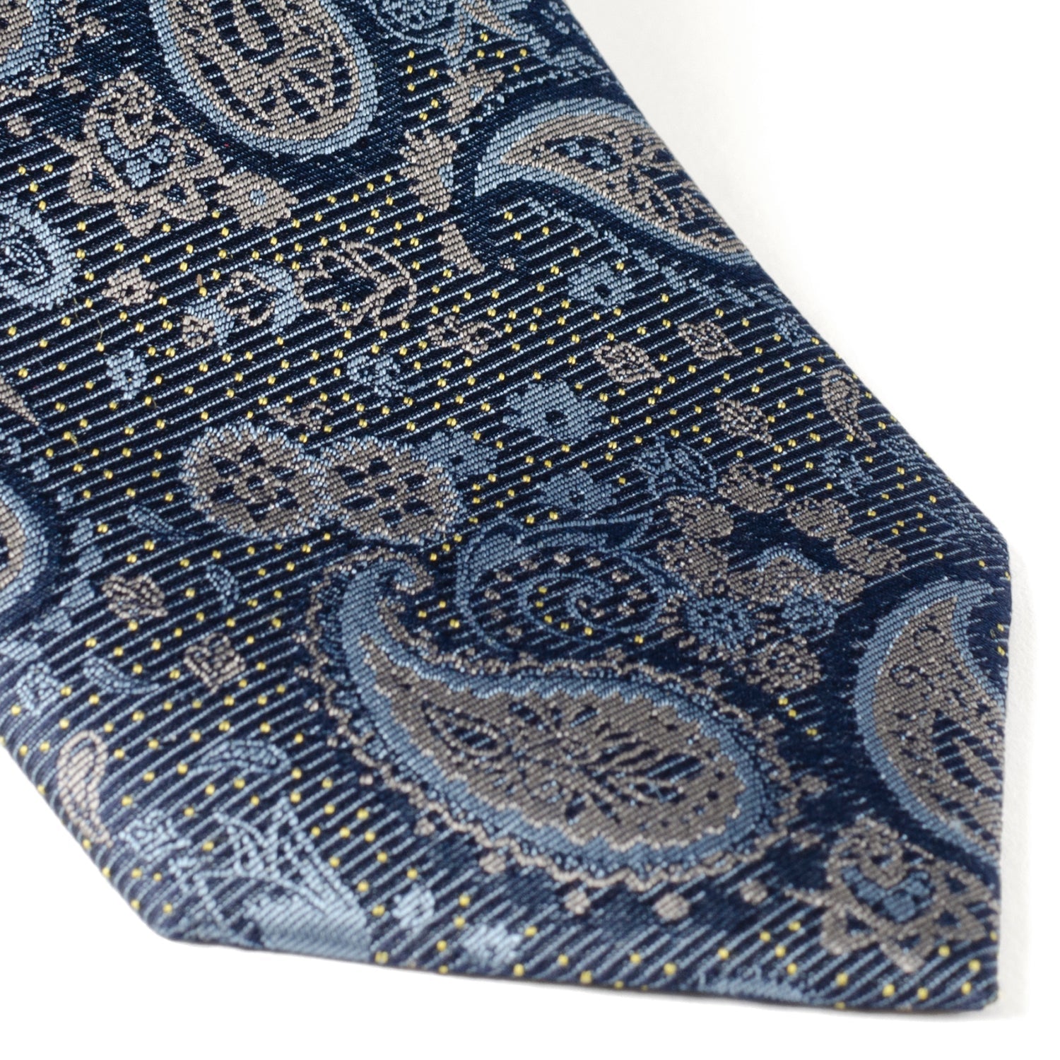 Blue &amp; Gray Paisley Men's Tie645