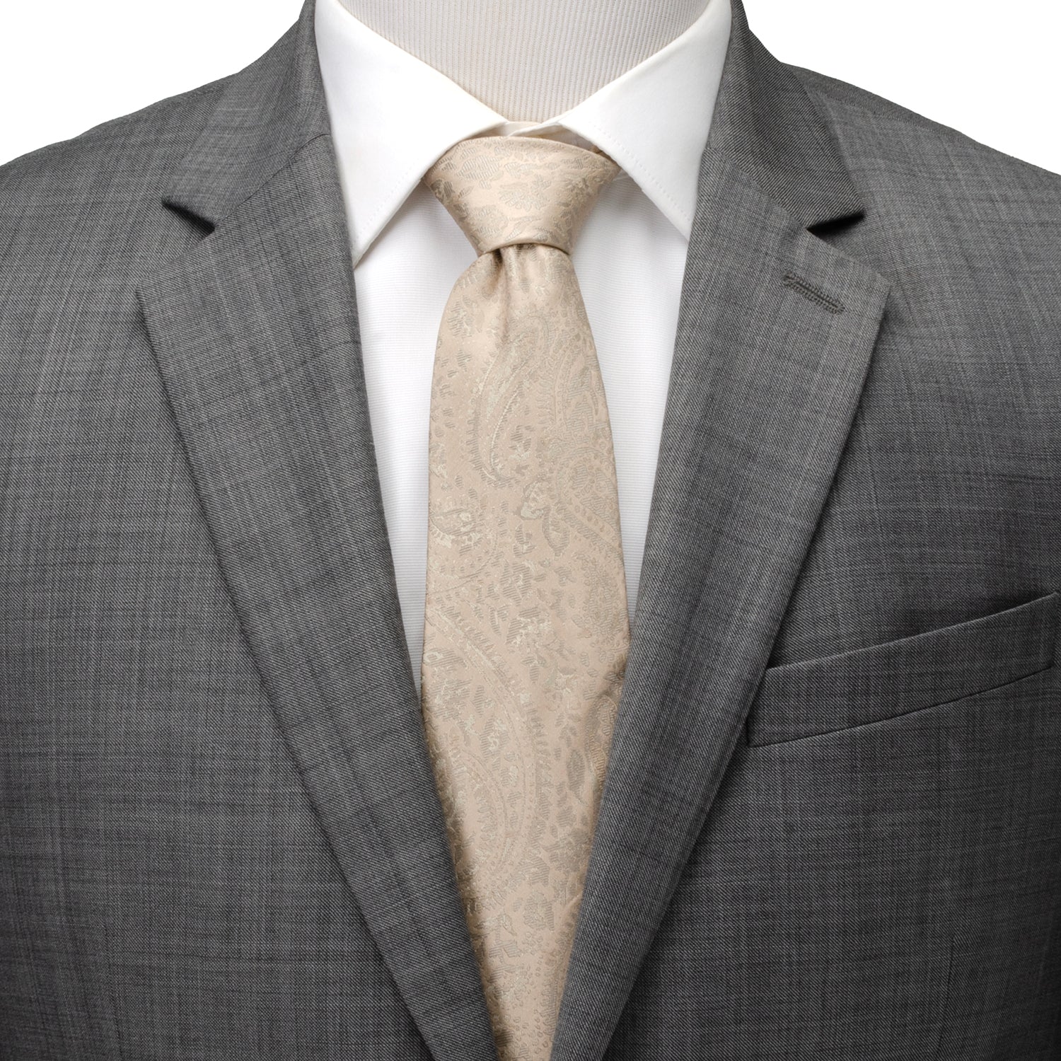 Champagne Paisley Men's Tie395