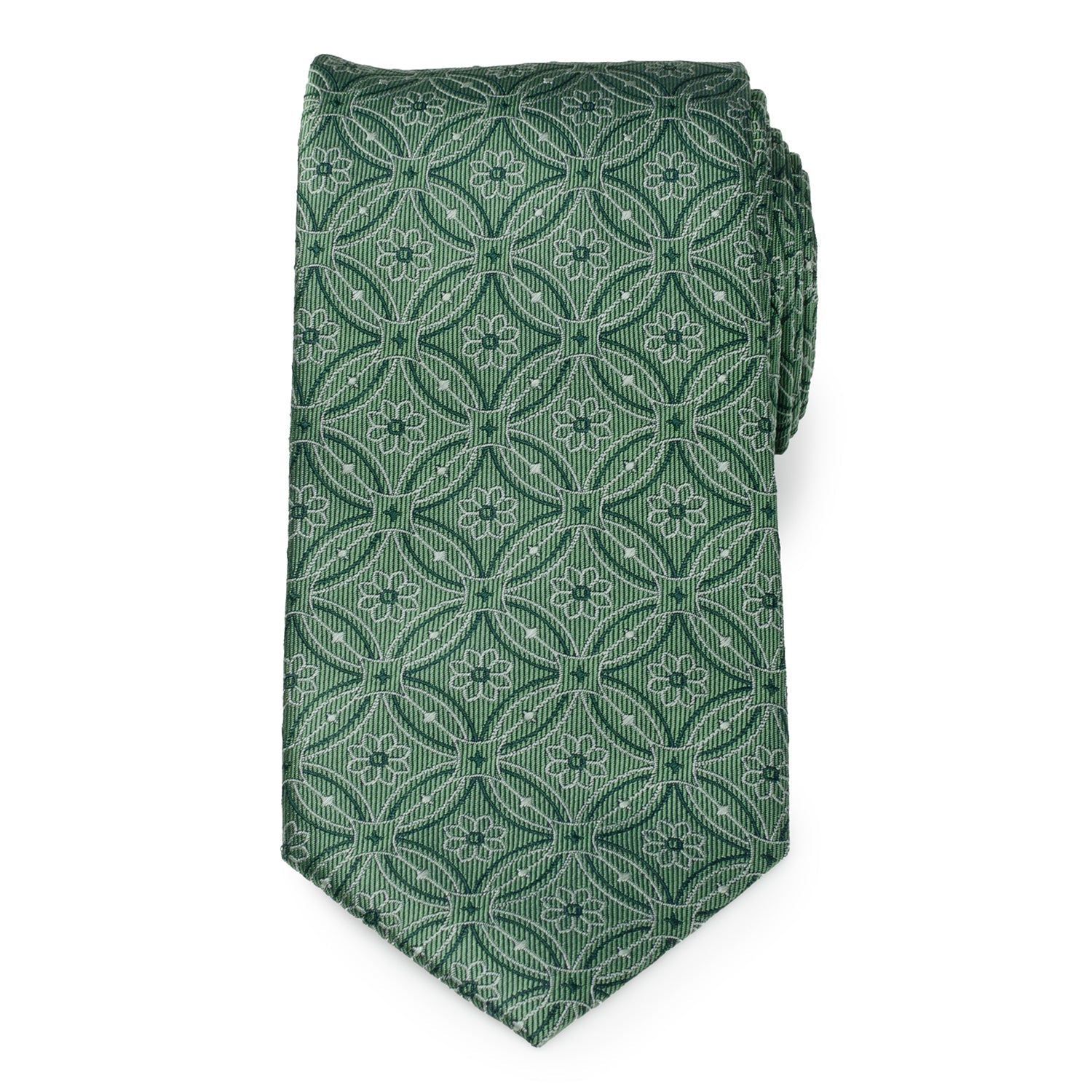 Watercress Green Tiled Men's Tie217