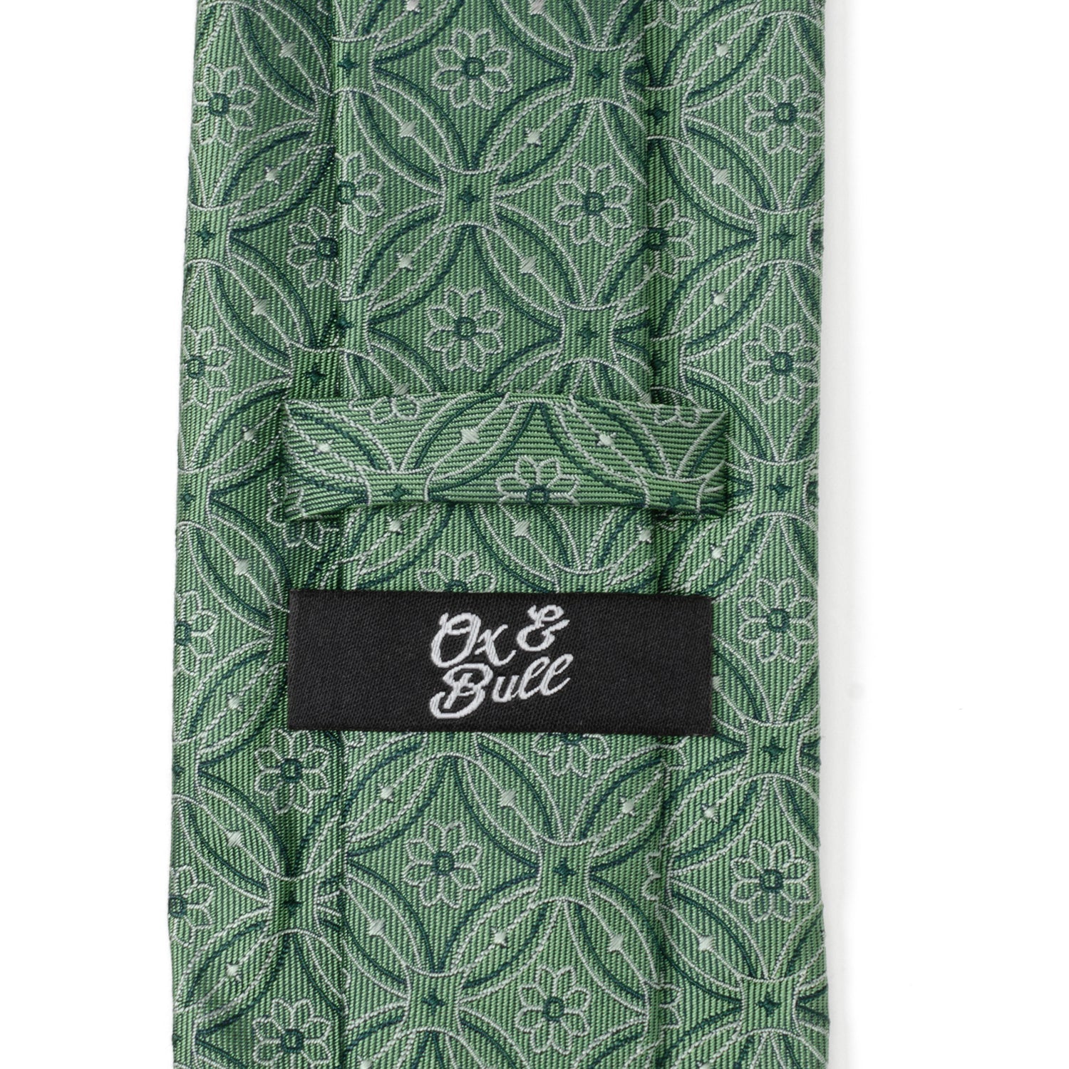 Watercress Green Tiled Men's Tie12