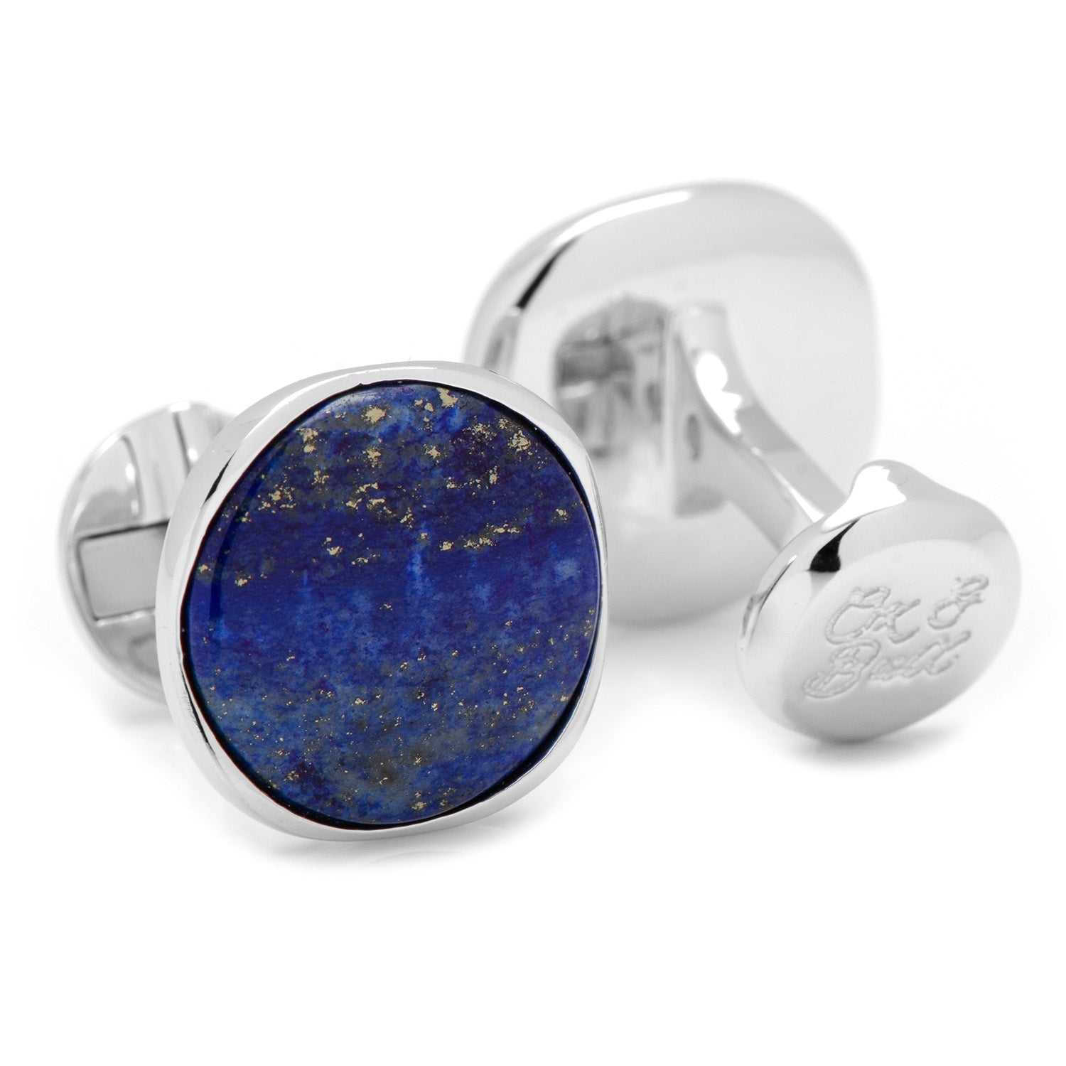 Sterling Silver Classic Formal Lapis Cufflinks996
