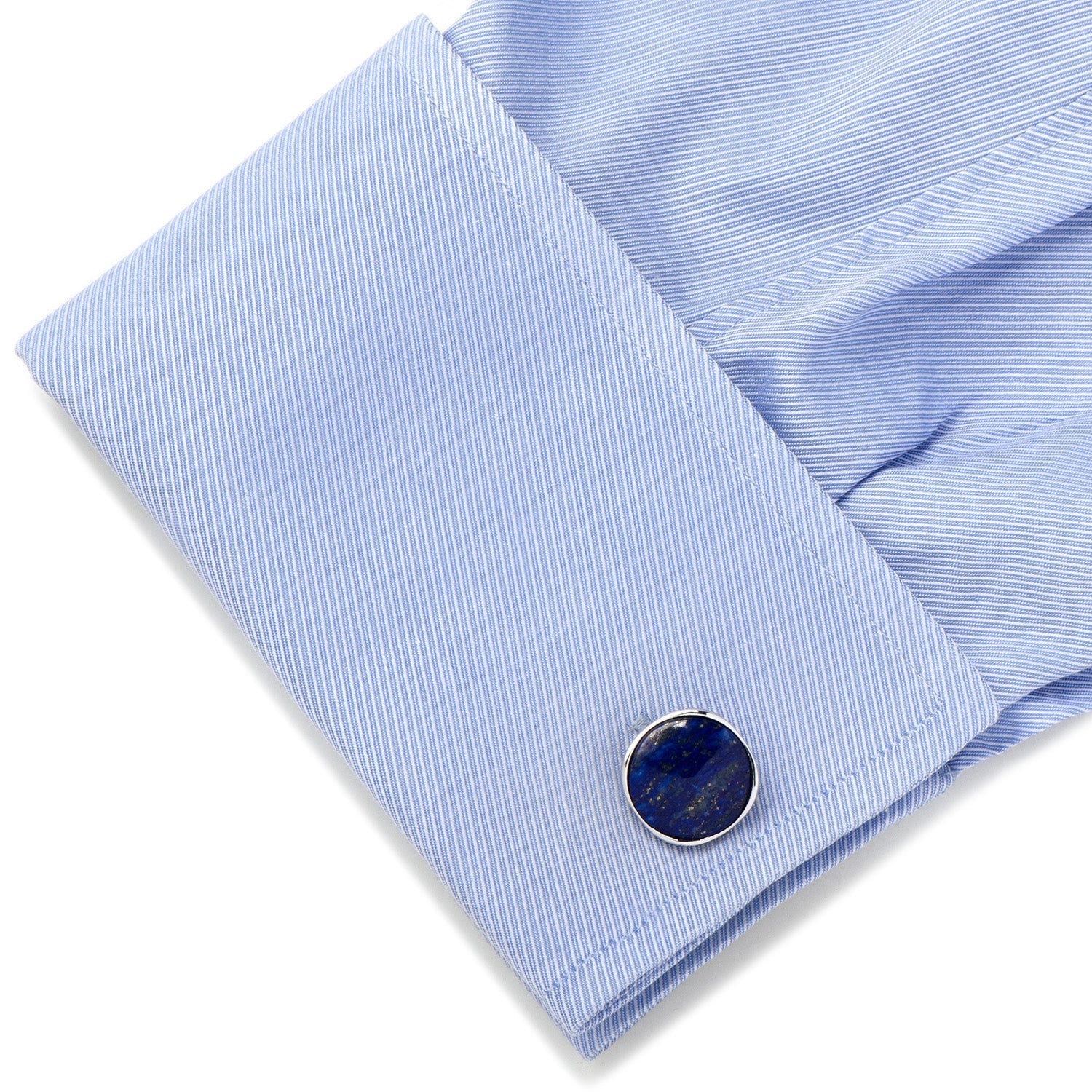 Sterling Silver Classic Formal Lapis Cufflinks392