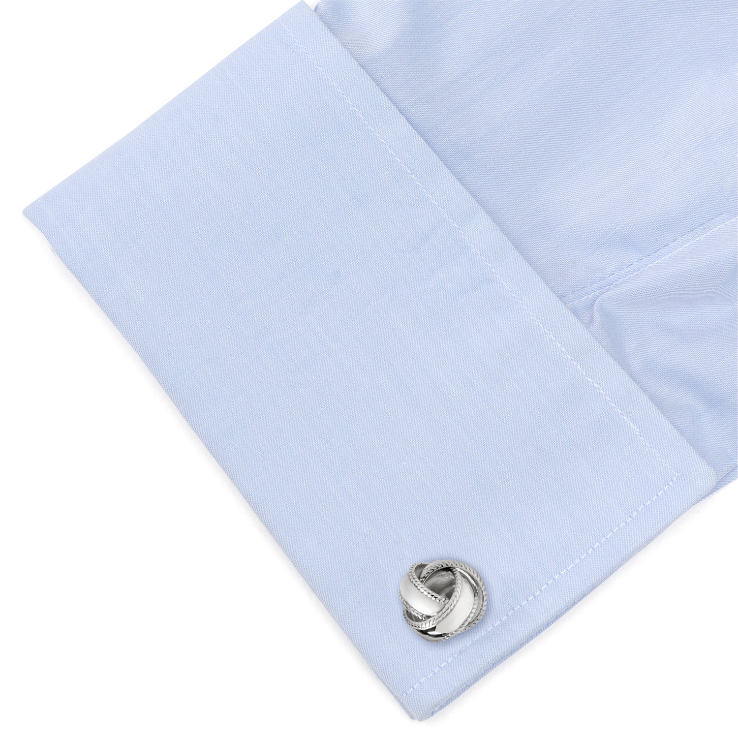 Sterling Silver Braided Knot Cufflinks910