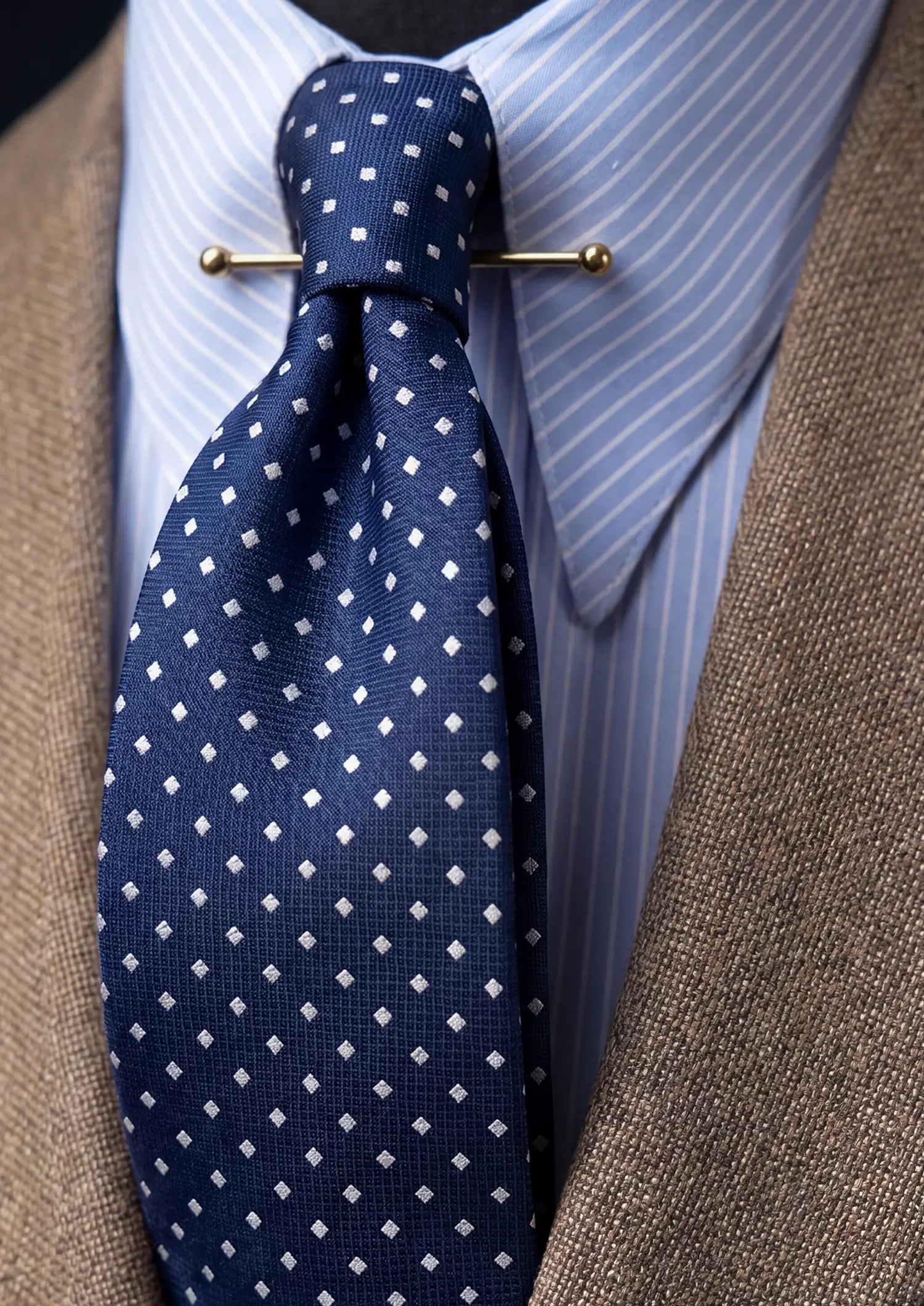 Navy Diamond Pattern Tie597