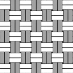 Woven pattern of gray and white lines