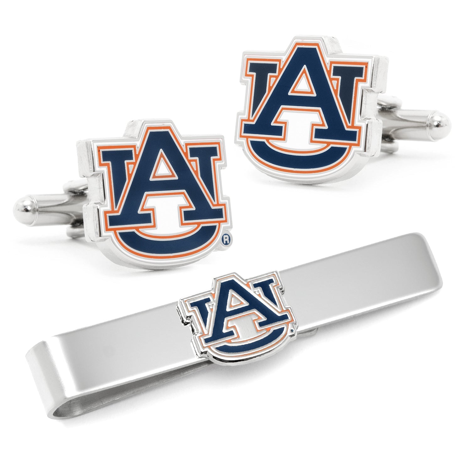 NCAA Auburn University Tigers Cufflinks and Tie Bar Gift Set855