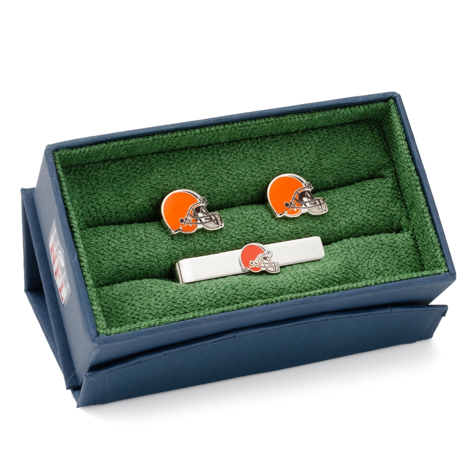 NFL Cleveland Browns Cufflinks and Tie Bar Gift Set685