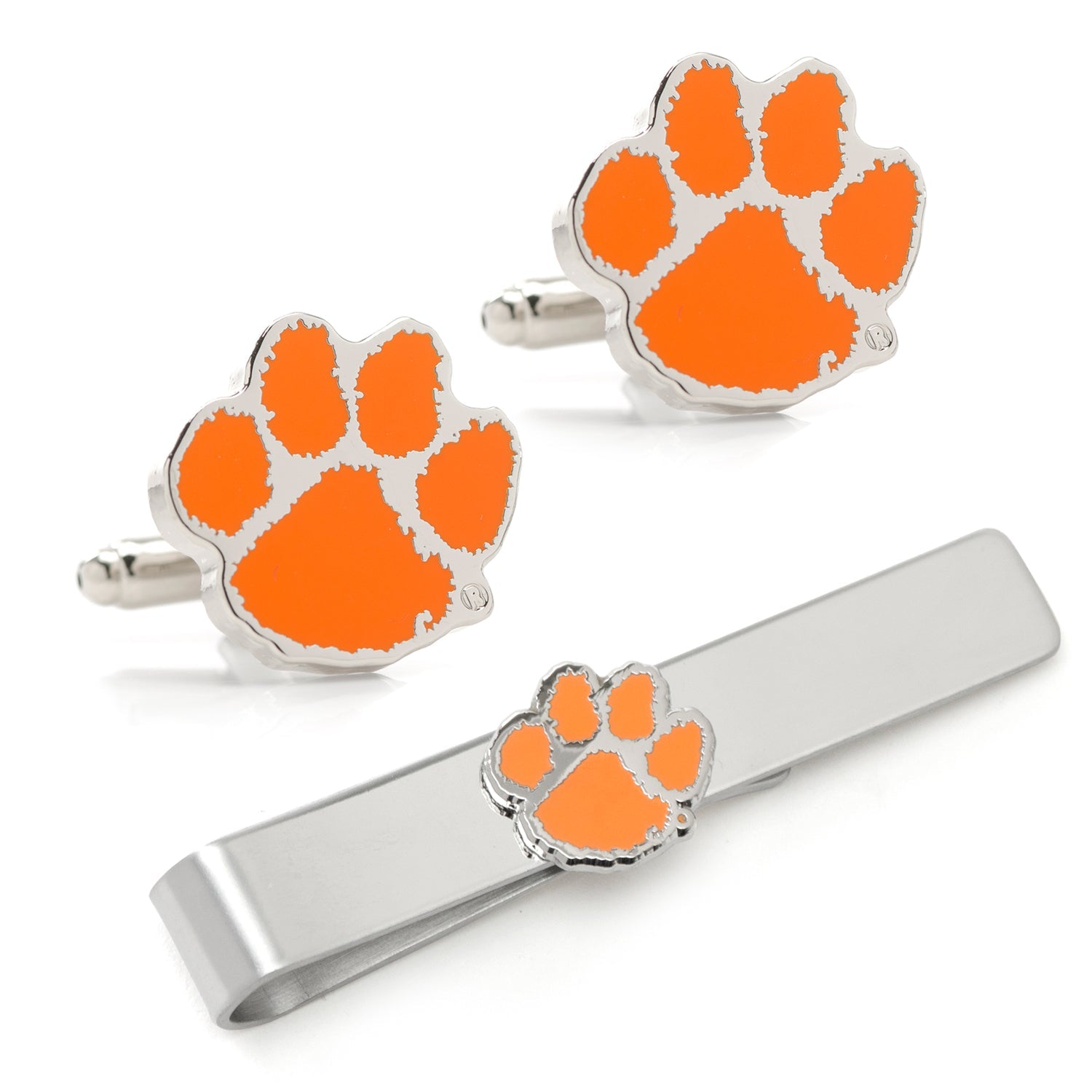 NCAA Clemson University Tigers Cufflinks &amp; Tie Bar Gift Set243