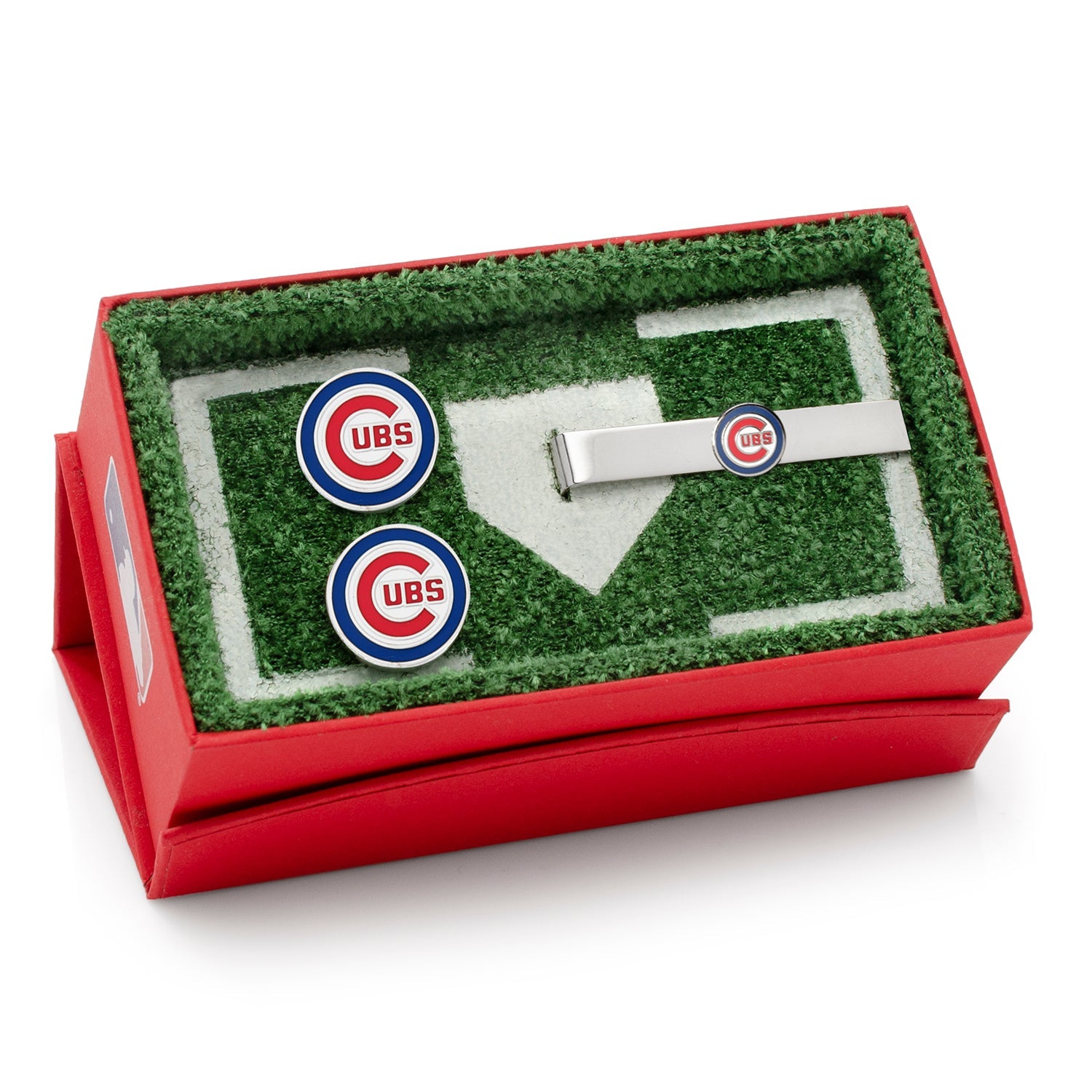 MLB Chicago Cubs Cufflinks and Tie Clip Gift Set — close-up detail188
