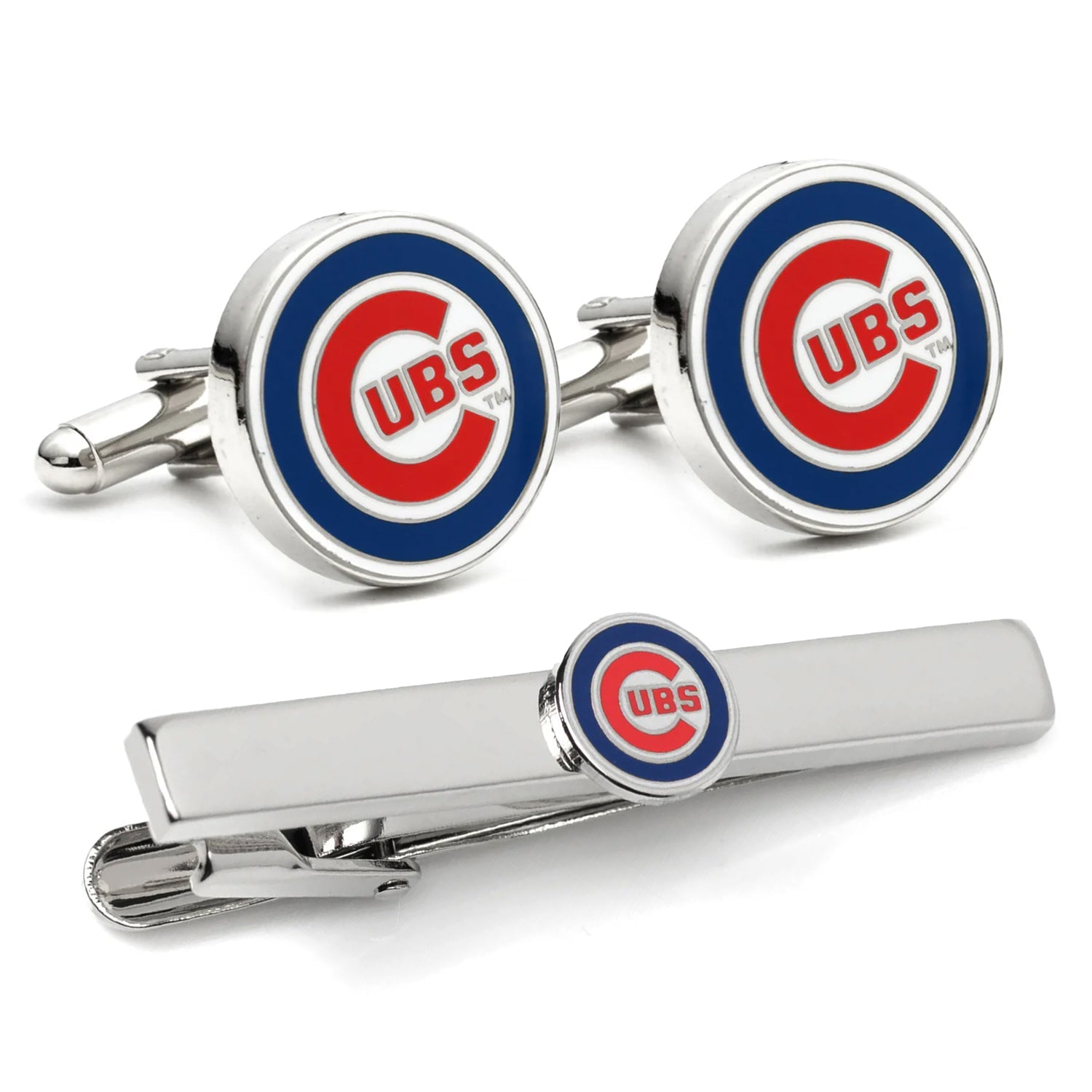 MLB Chicago Cubs Cufflinks and Tie Clip Gift Set636
