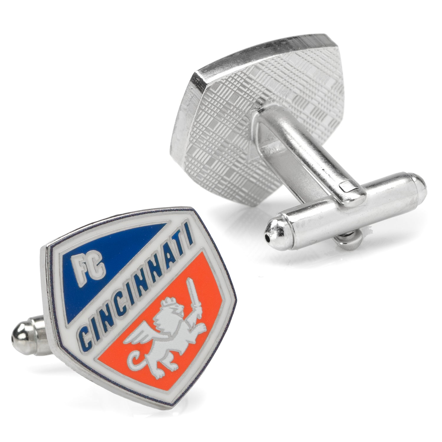 MLS FC Cincinnati Cufflinks — on a shirt cuff830