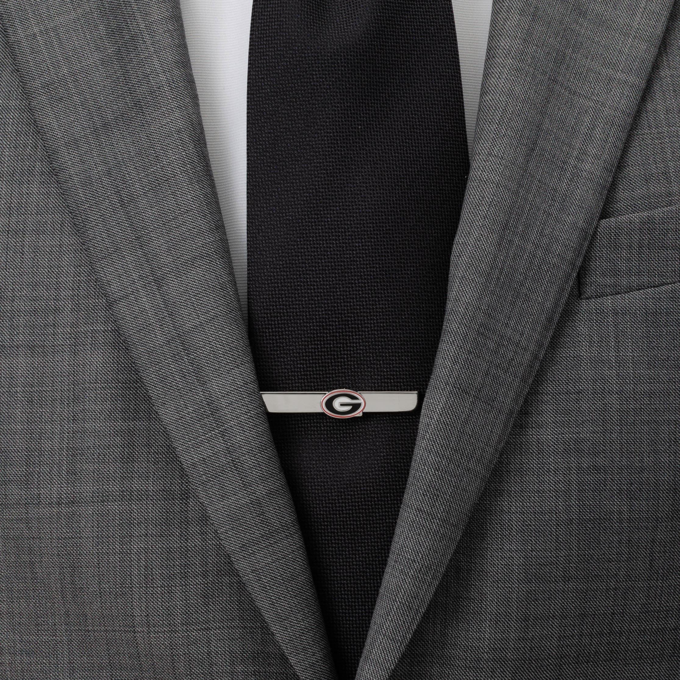 NCAA University of Georgia Bulldogs Tie Clip — close-up detail414