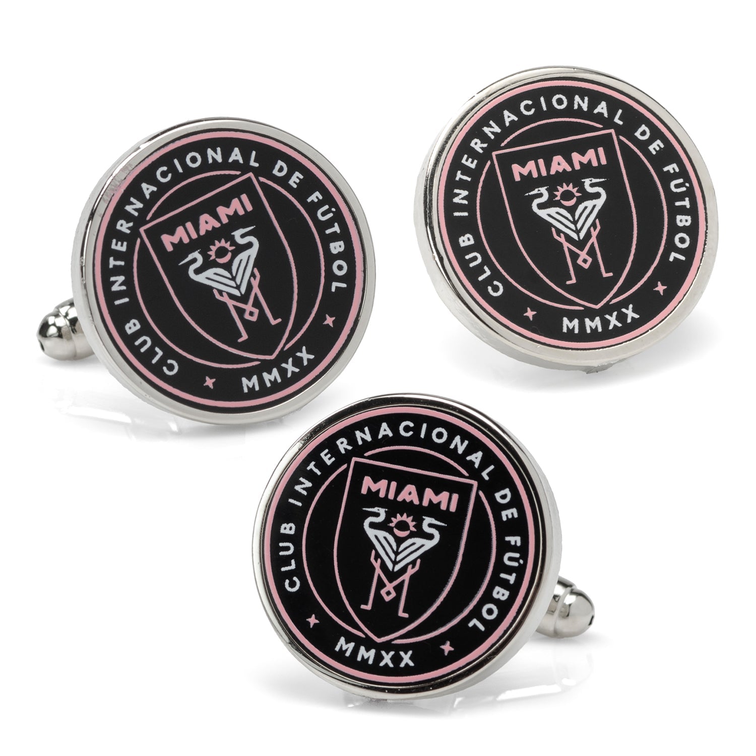 MLS Inter Miami Cufflinks and Lapel Pin Gift Set531