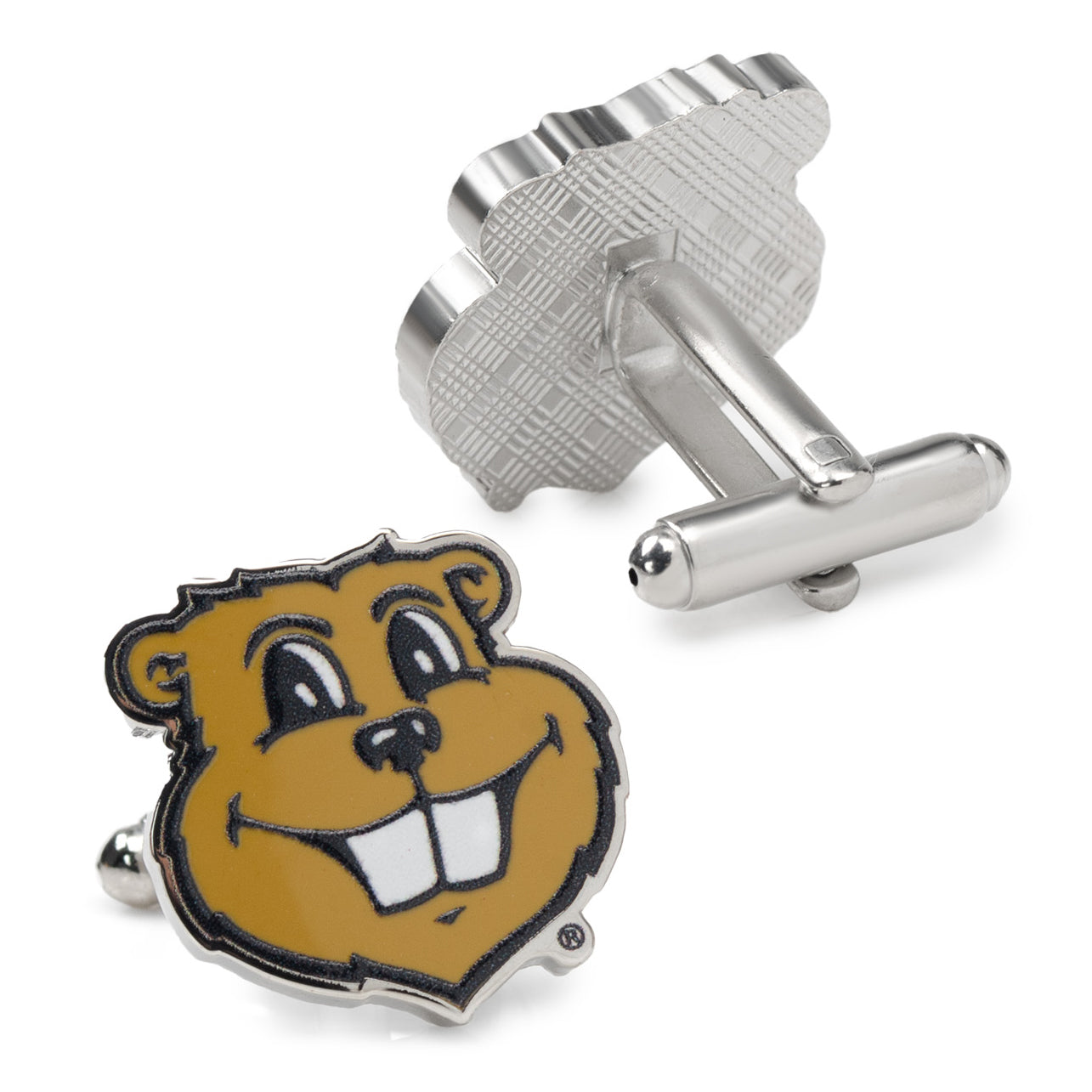 NCAA Minnesota Gophers Mascot Cufflinks — on a shirt cuff990