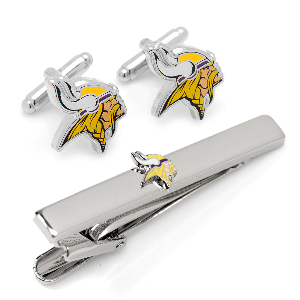 NFL Minnesota Vikings Cufflinks and Tie Clip Gift Set474