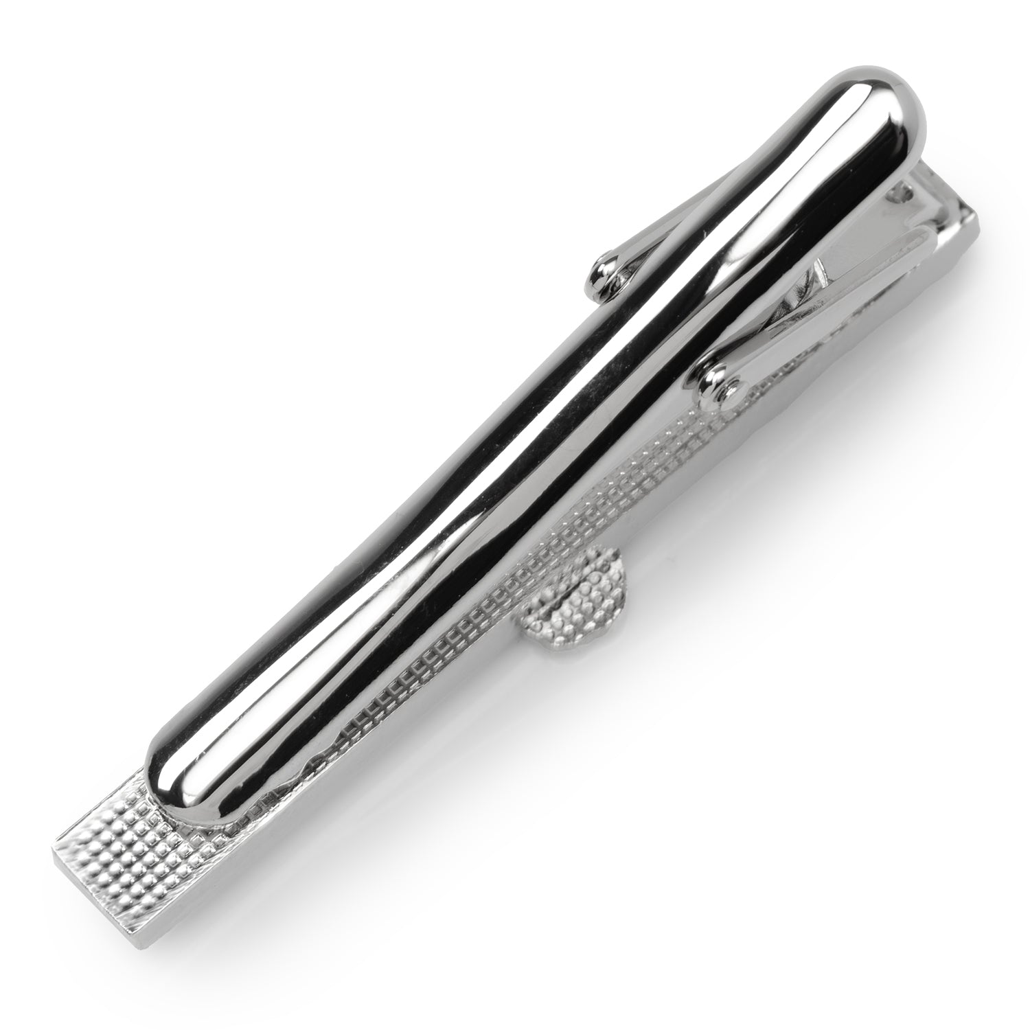 NCAA Mankato State Stomper Mascot Tie Clip — on a shirt cuff949