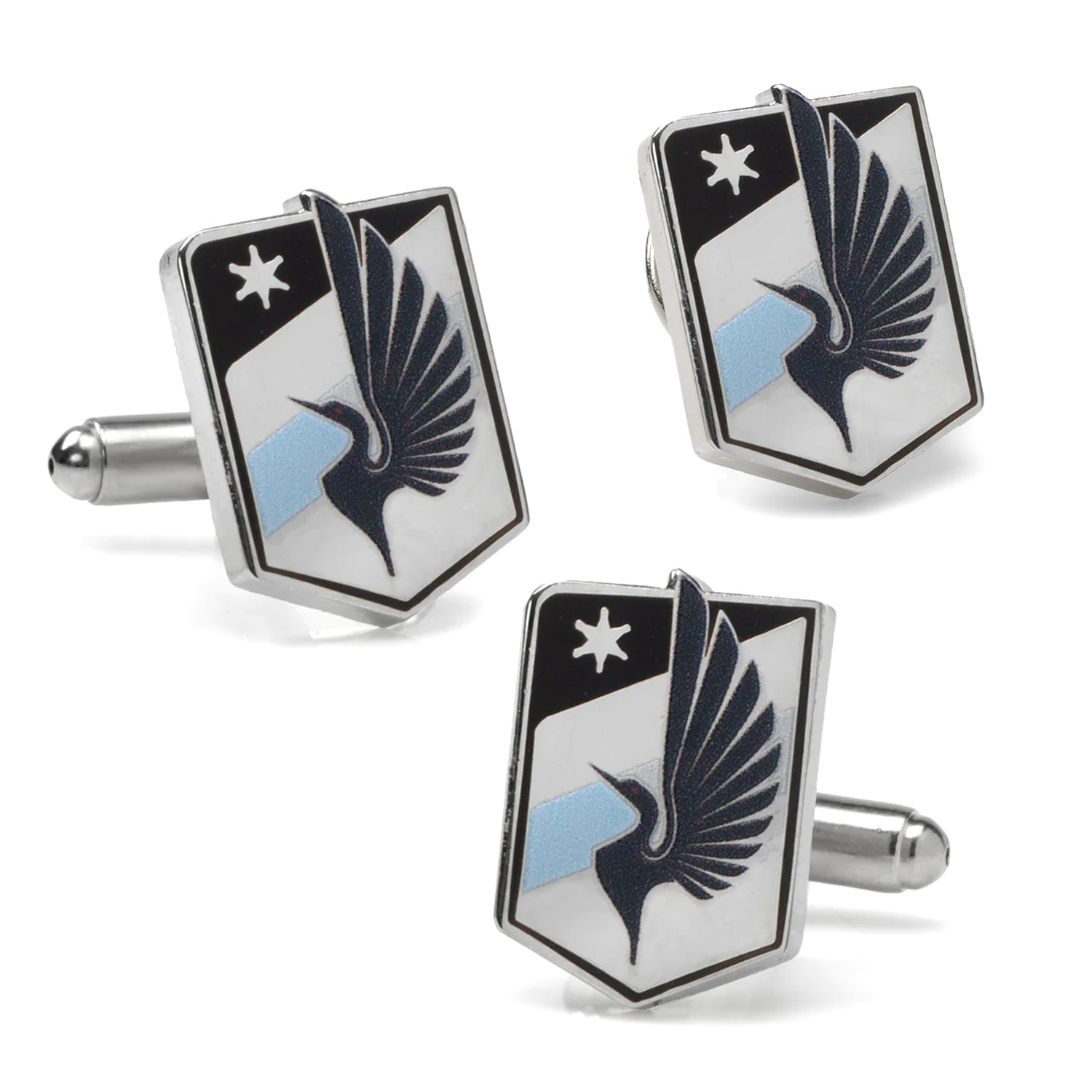 MLS Minnesota United Cufflinks and Lapel Pin Gift Set936