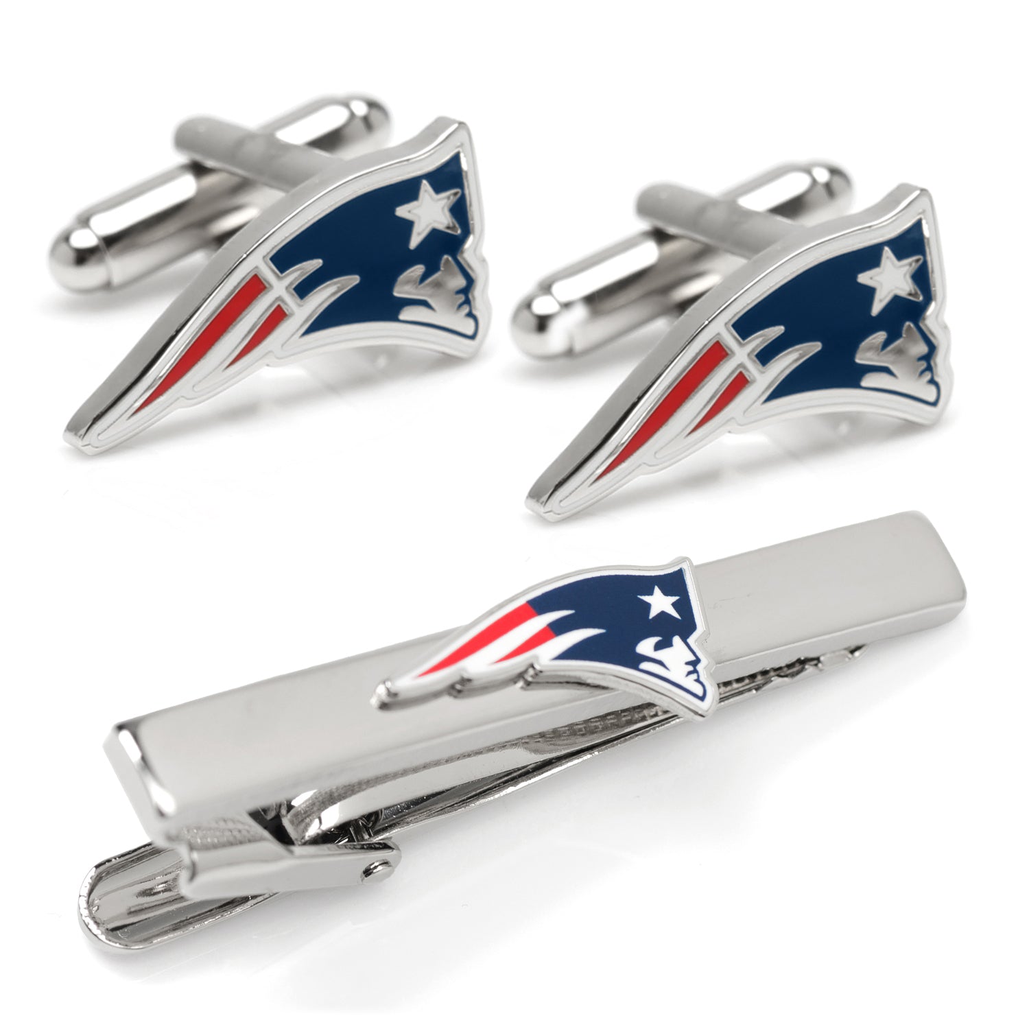NFL New England Patriots Cufflinks and Tie Clip Gift Set368