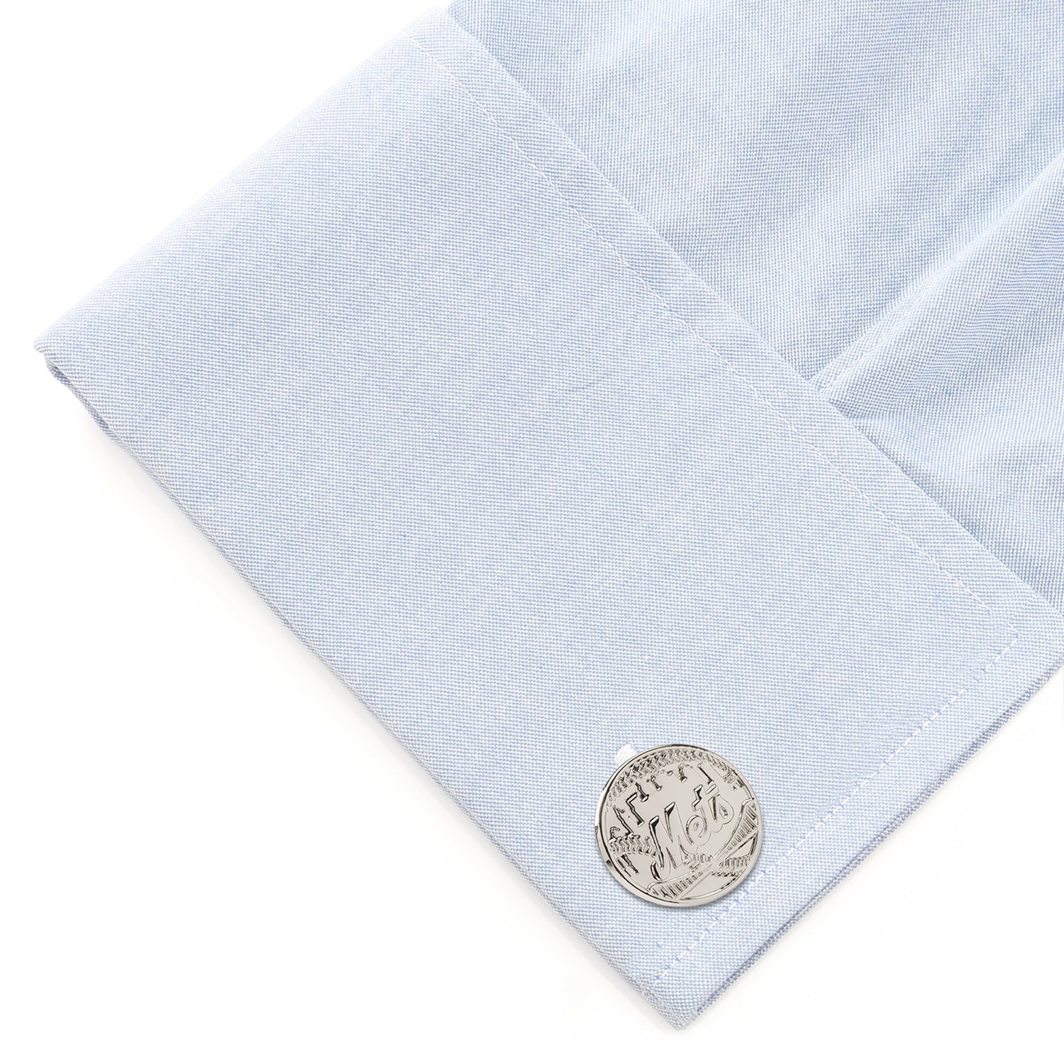 MLB New York Mets Silver Edition Cufflinks112