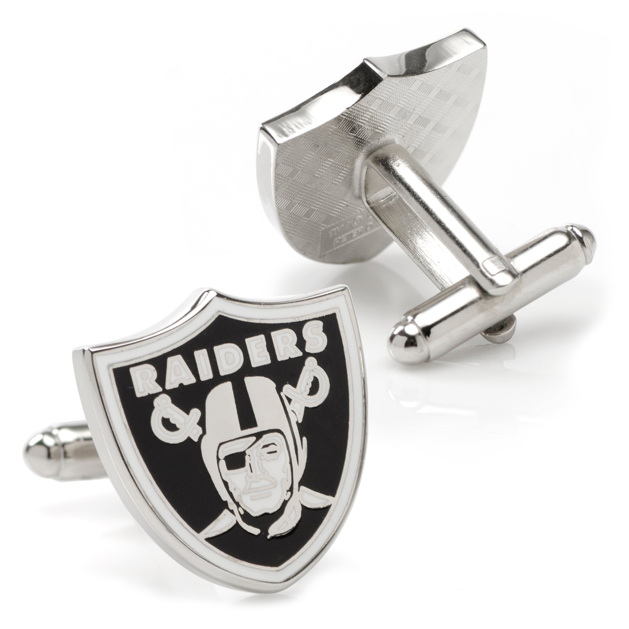 NFL Las Vegas Raiders Cufflinks and Tie Bar Gift Set — gift box254