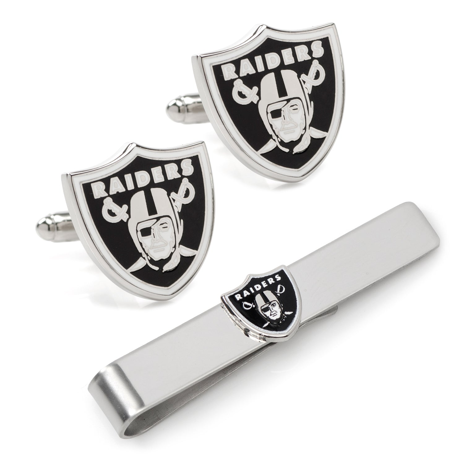 NFL Las Vegas Raiders Cufflinks and Tie Bar Gift Set328