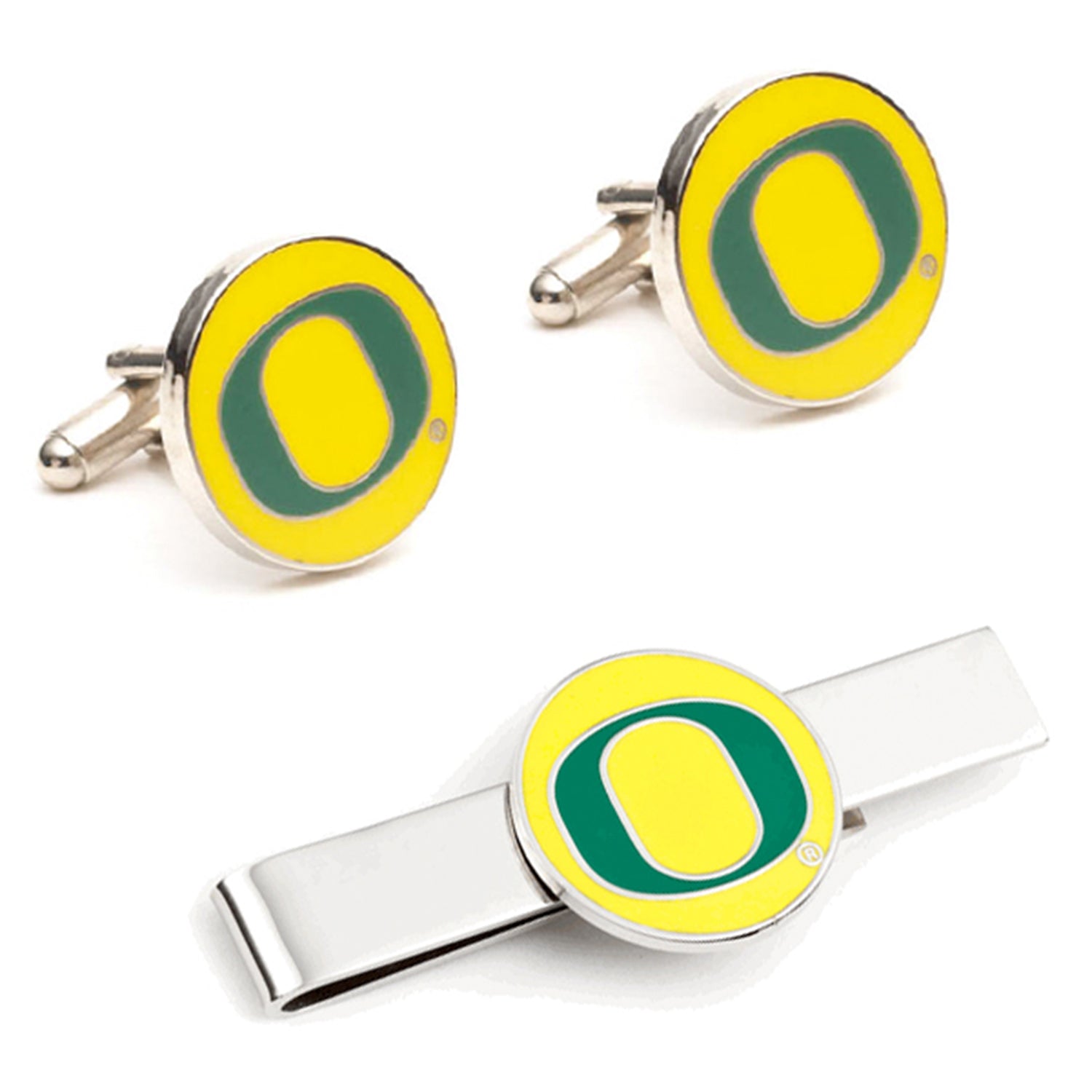 NCAA Oregon Ducks Cufflinks and Tie Bar Gift Set63