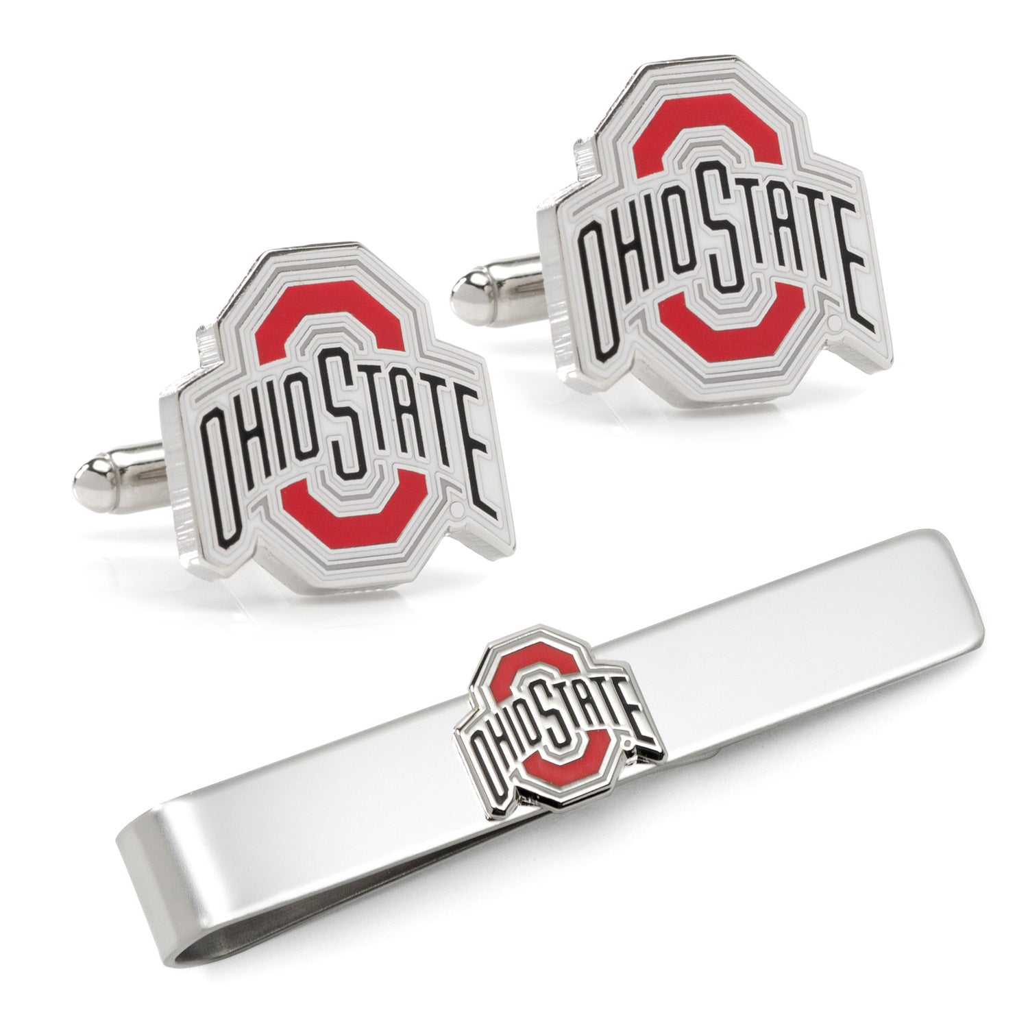 NCAA Ohio State University Cufflinks and Tie Bar Gift Set670