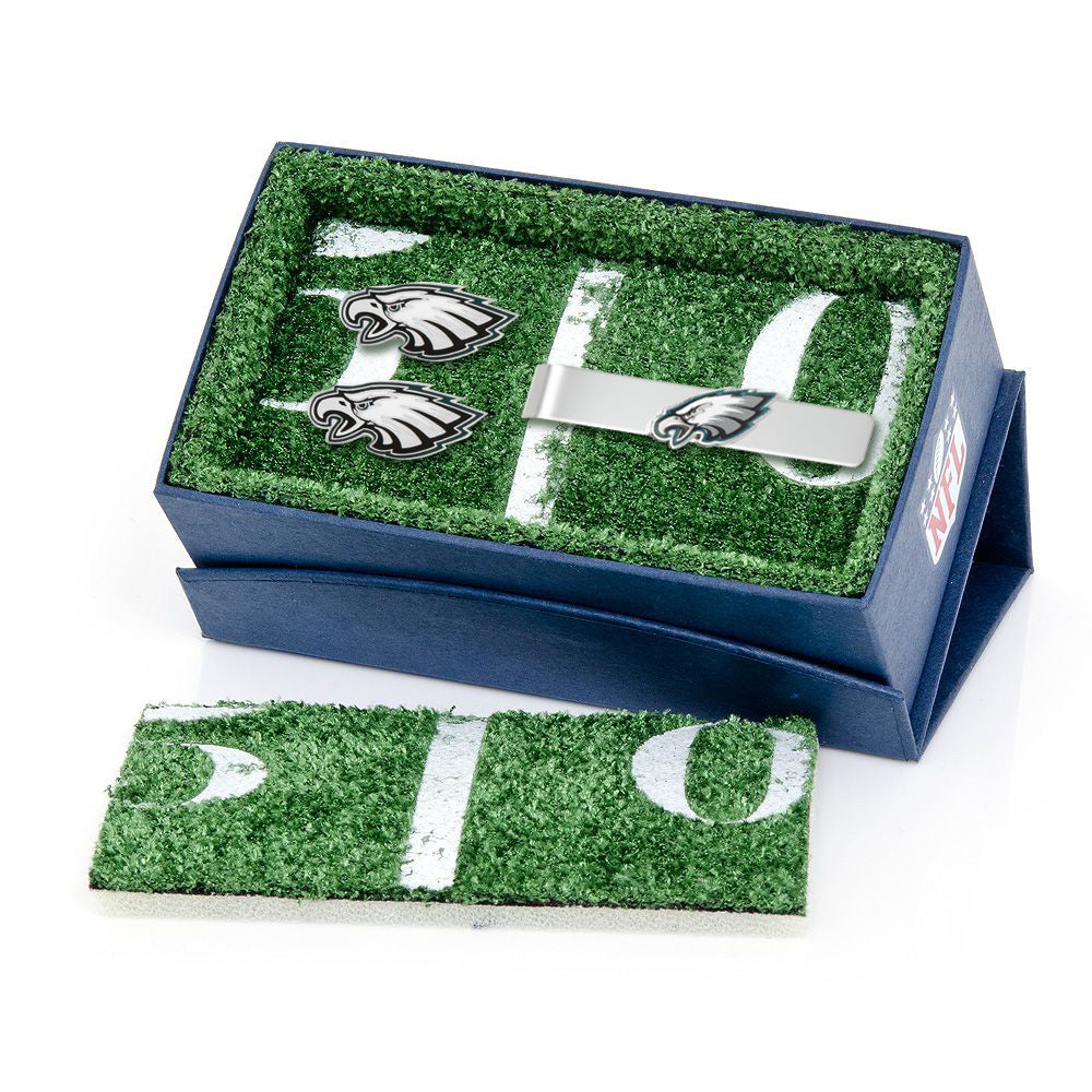 NFL Philadelphia Eagles Cufflinks and Tie Clip Gift Set680