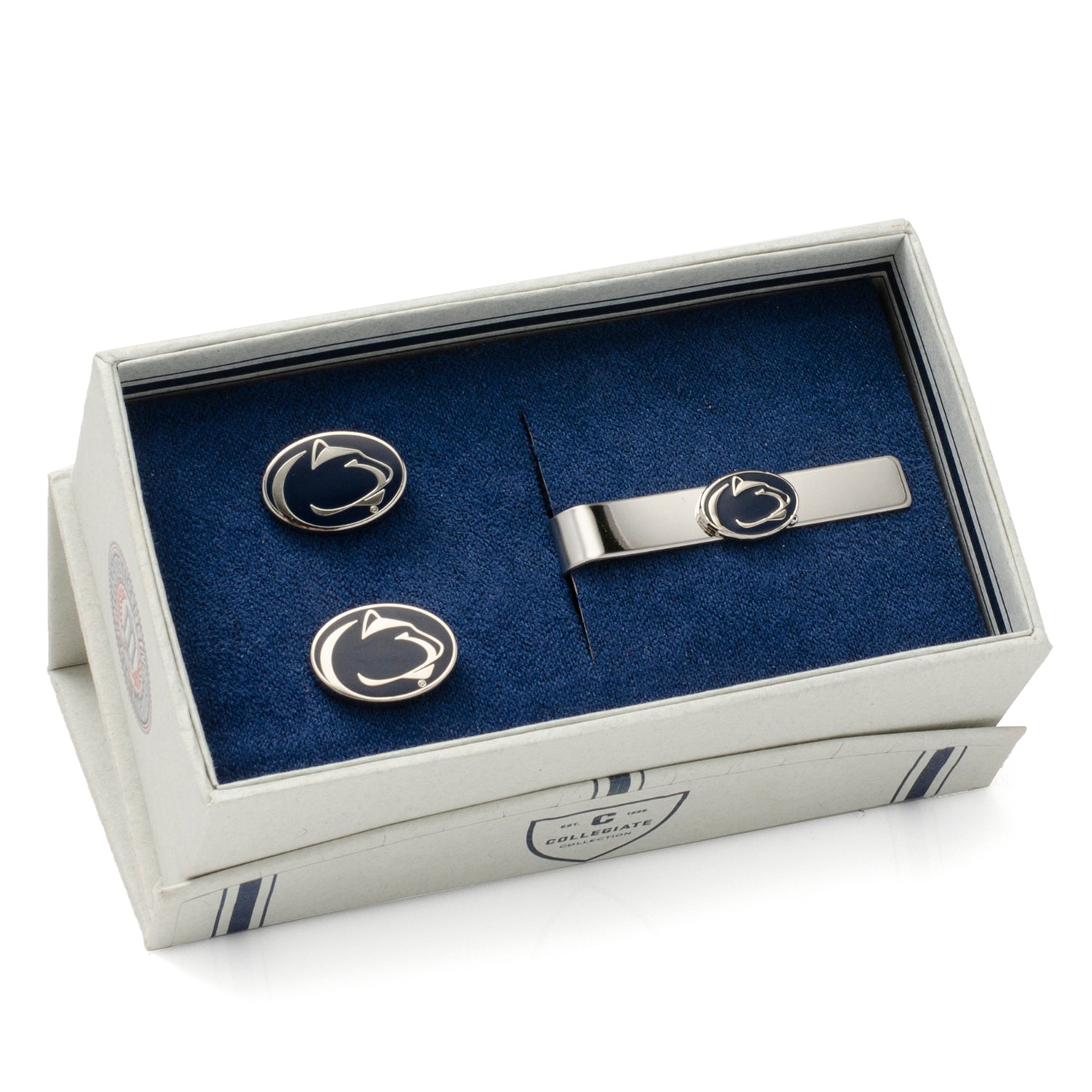 NCAA Penn State University Cufflinks and Tie Clip Gift Set — close-up detail166