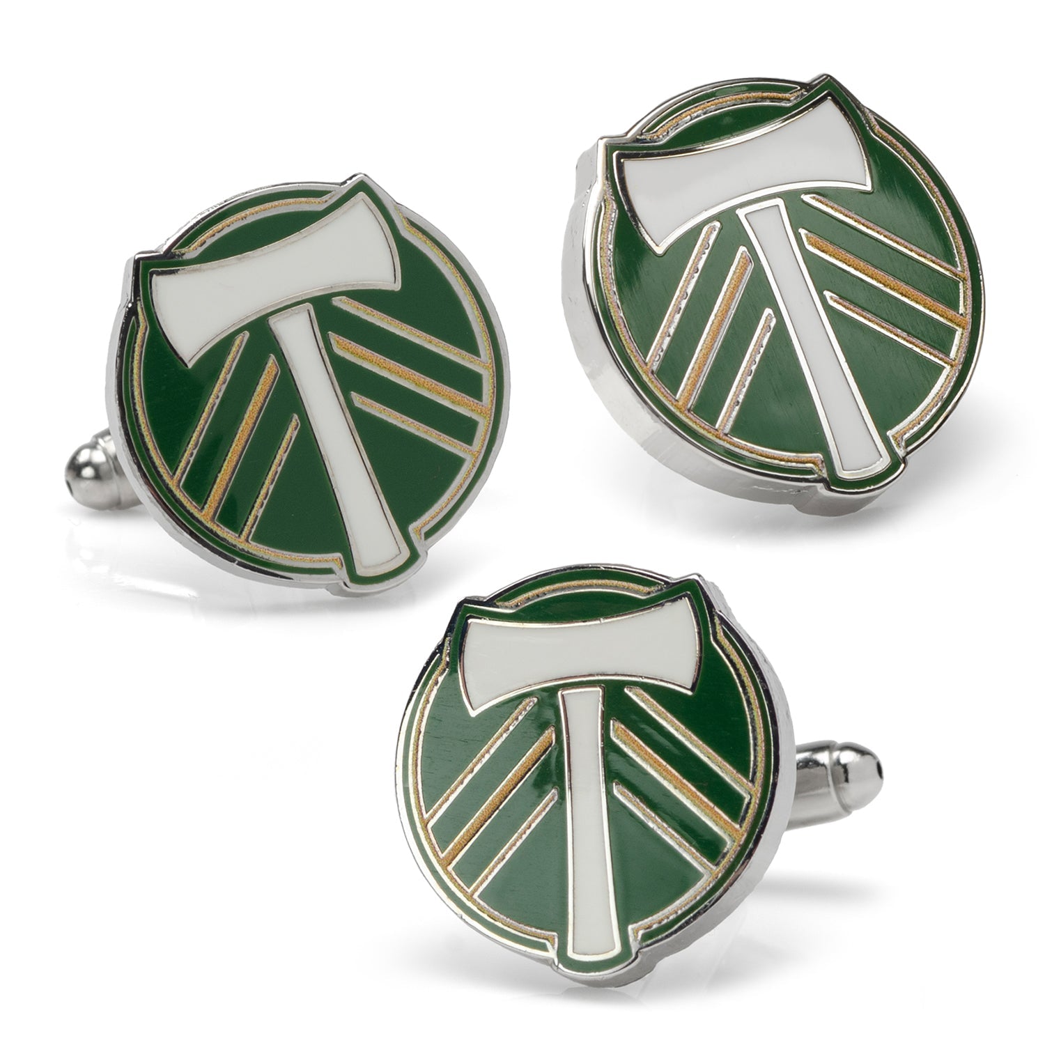 MLS Portland Timbers Cufflinks and Lapel Pin Gift Set378
