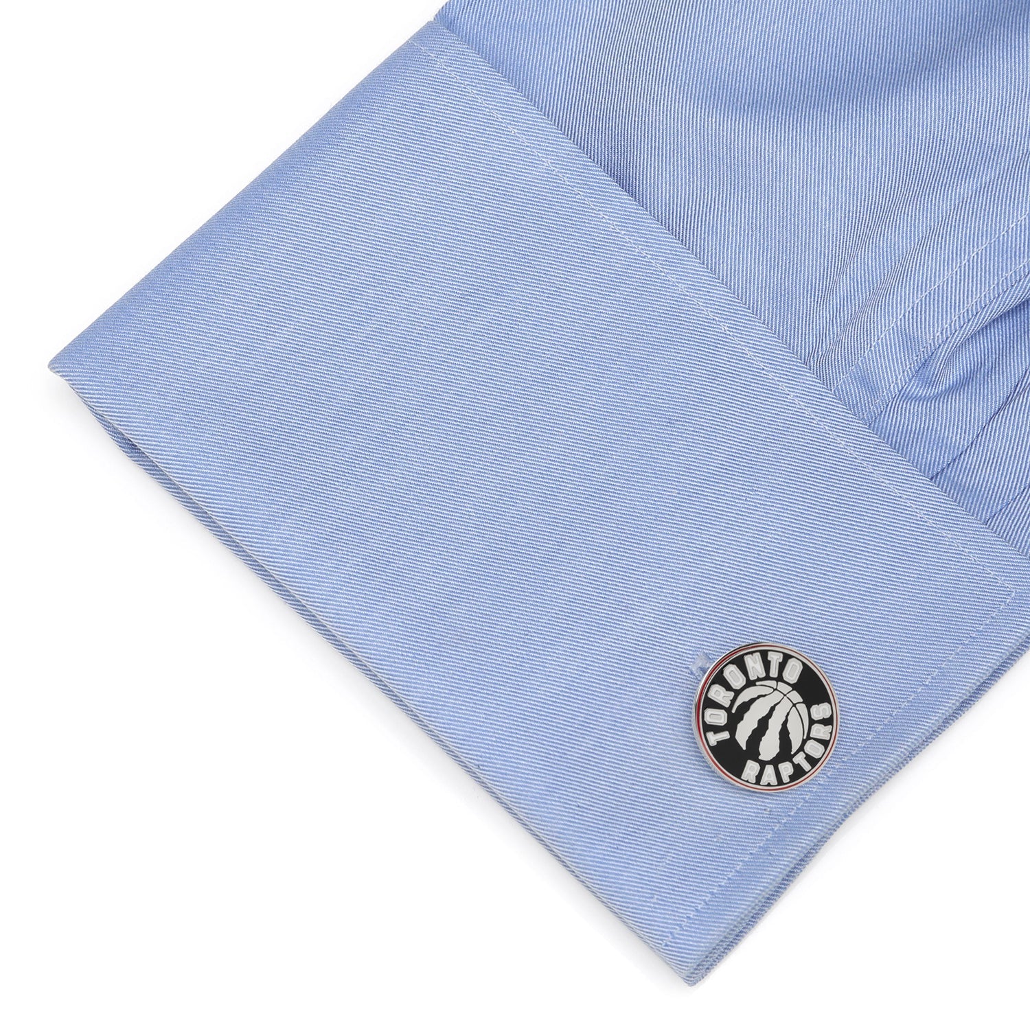 NBA Toronto Raptors Cufflinks — on a shirt cuff985